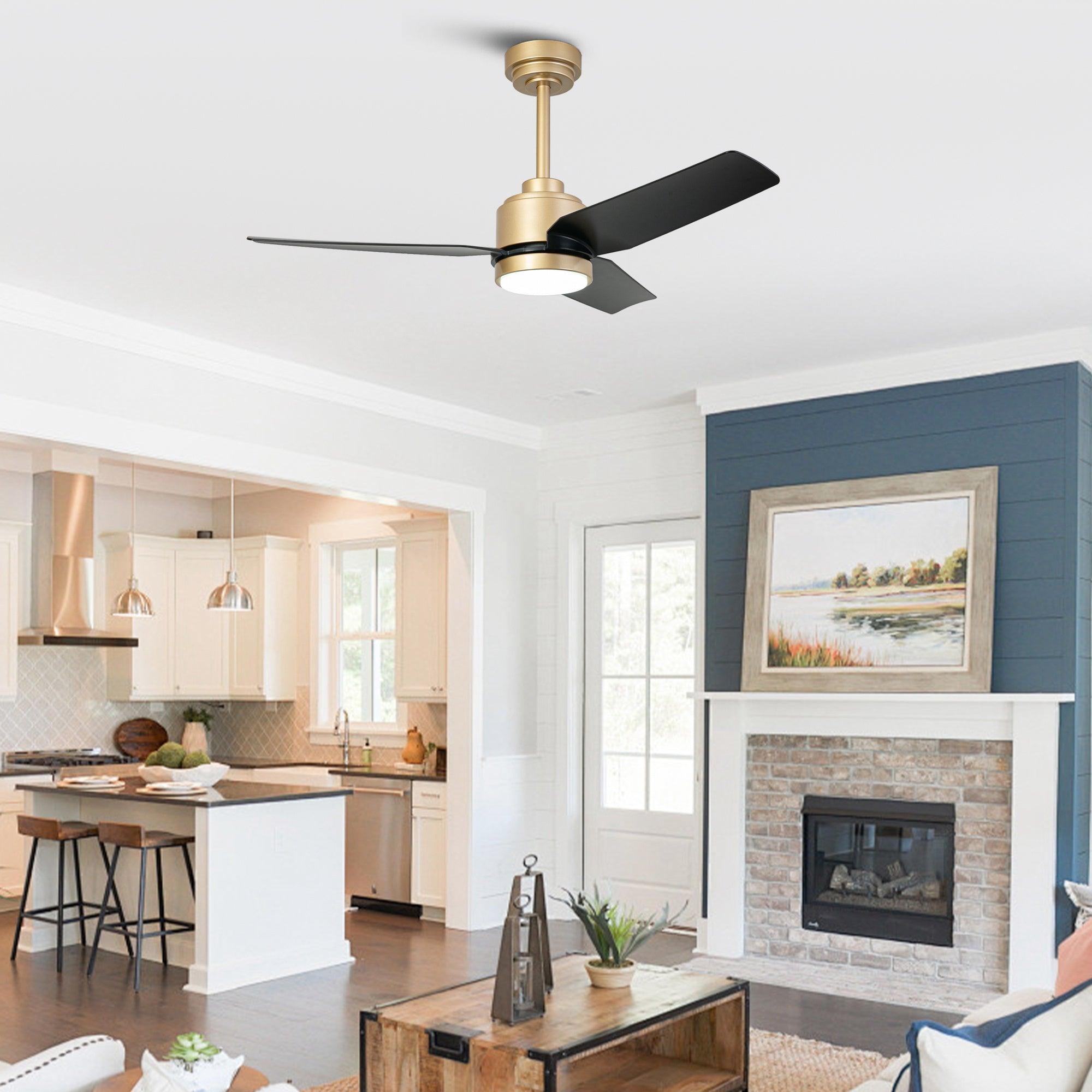 Vaczon 42 Inch 3-Blade Modern Ceiling Fan with Remote Control & LED Light Kit - Perfect for Living Room, Bedroom, and Indoor Spaces