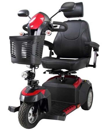 Ventura 3 Wheel DLX Scooter for Adults - Lightweight Folding Mobility Scooter with Comfortable Seat - Perfect for Shopping, Travel & Outdoor Activities