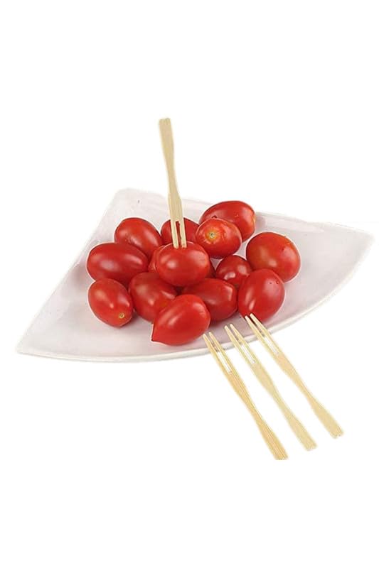 Eco-Friendly Disposable Wooden Fruit Forks - 3.5 Inch Mini Cocktail Picks (Pack of 160) - Perfect for Parties, Picnics, and Fruit Appetizers - Sustainable Wooden Cutlery for Snacks and Hors d'Oeuvres