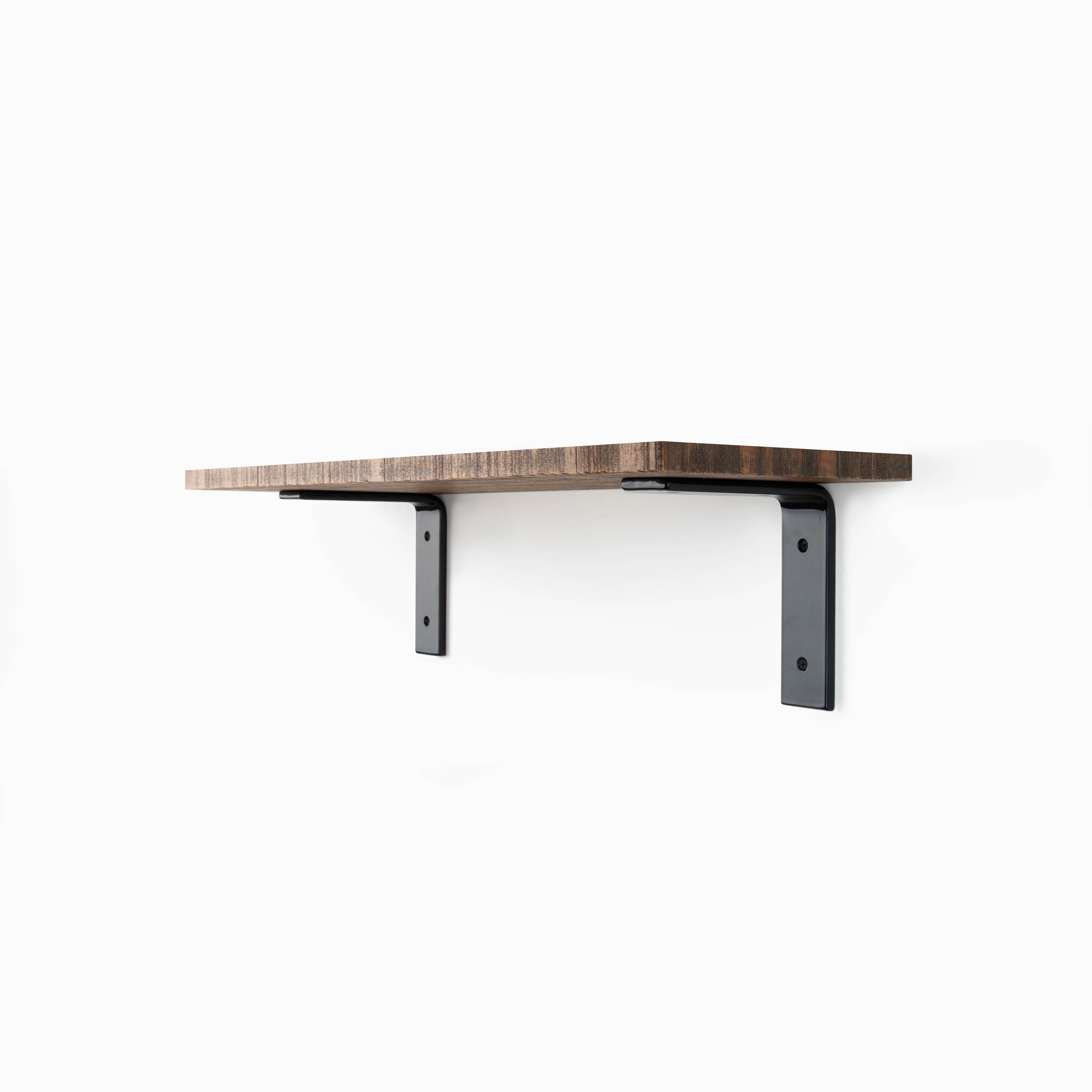 Leif Nutmeg Rustic Wall Shelf - Handmade Wooden Floating Shelves for Living Room, Bedroom & Kitchen Decor - Perfect for Displaying Plants, Photos & Home Decor Items