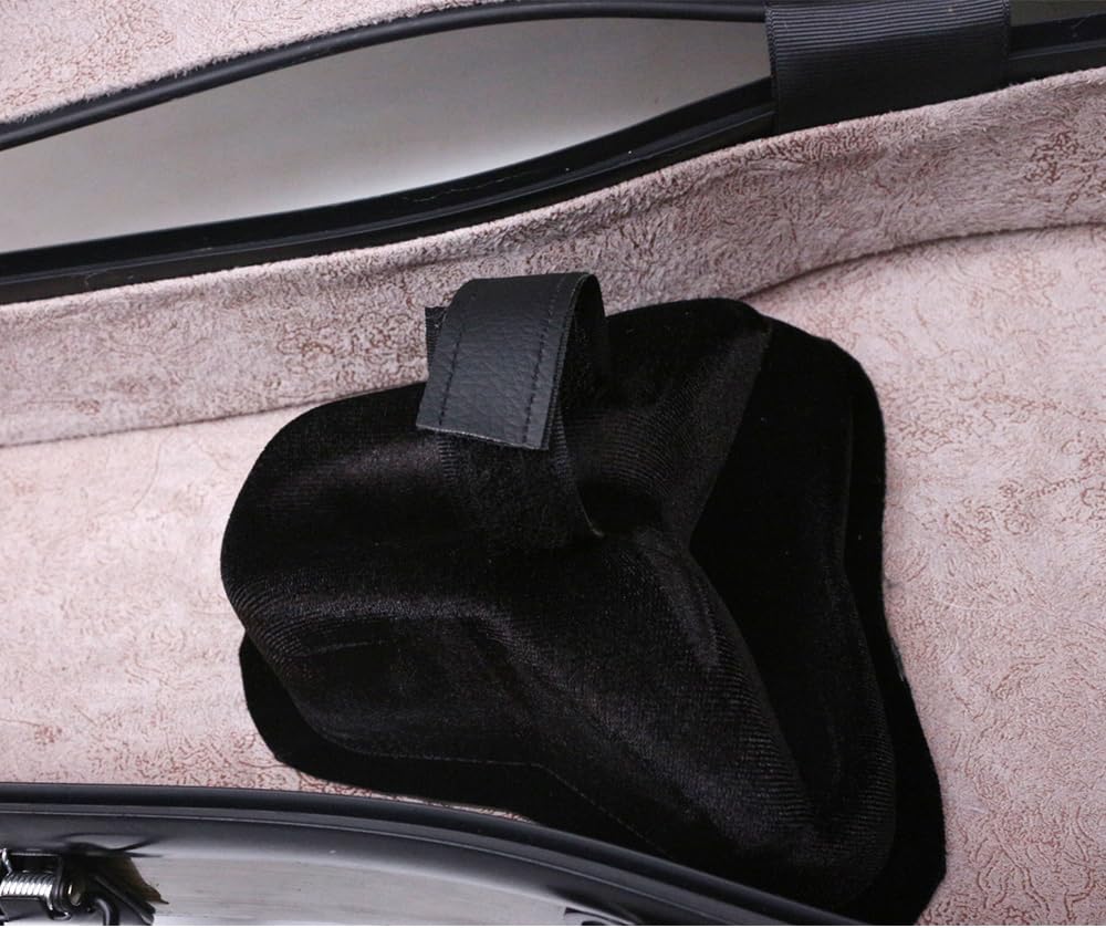 Premium 4/4 Full Size Carbon Fiber Violin Case - Durable Hard Shell Travel Case with Shoulder Straps & Cello-Style Design (Bronze) | Perfect for Professional Musicians, Air Travel & Outdoor Performances