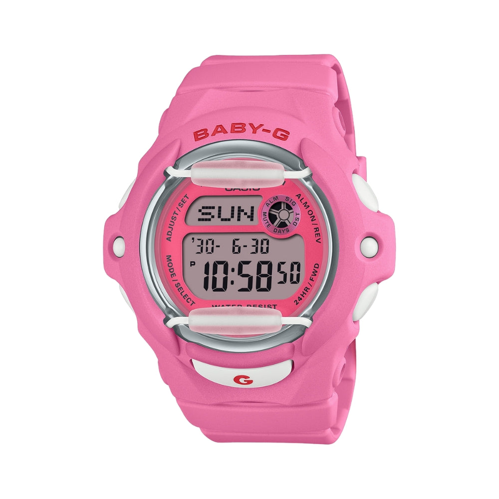 CASIO BABY-G BG-169CH-4DR Pink Cherry Digital Watch for Women - Sporty & Stylish for Running, Swimming & Outdoor Activities