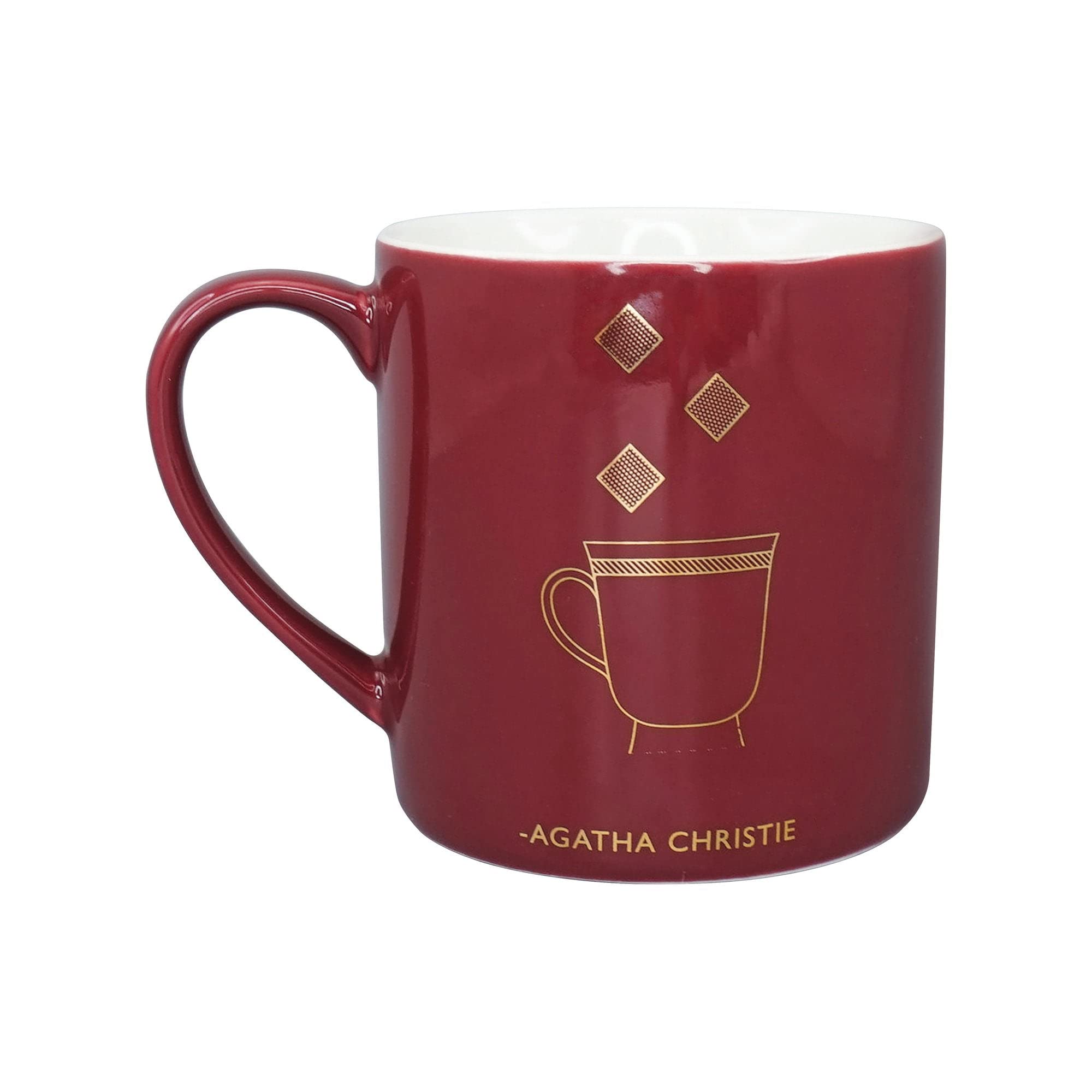 Agatha Christie Novelty Mug - Everyday Coffee & Tea Cup with Mystery Book Theme - Perfect for Book Lovers & Crime Fiction Fans - Great Gift for Tea Time Reading & Cozy Mystery Nights
