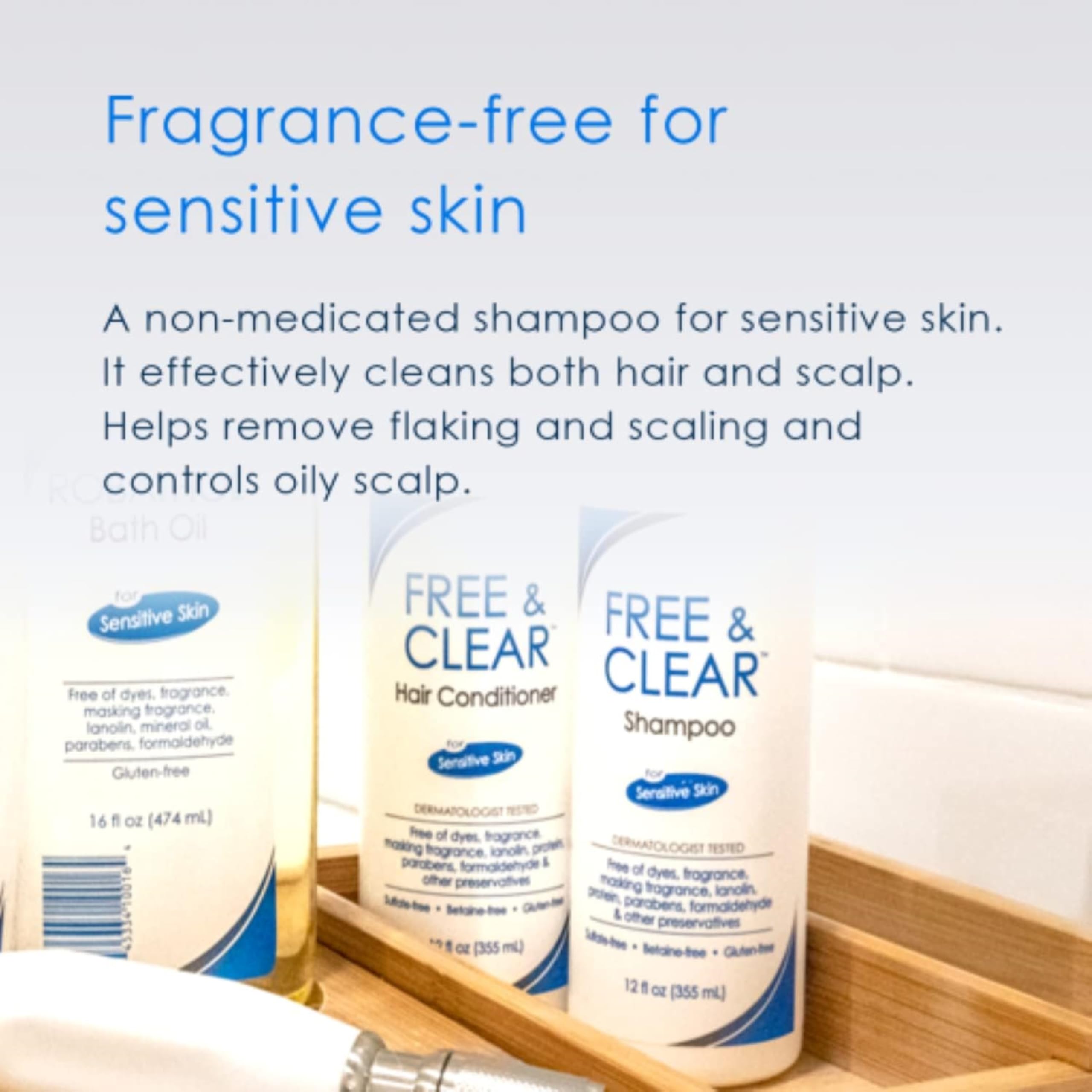Vanicream Sensitive Skin Shampoo - Fragrance Free & Hypoallergenic - 12 Oz (Pack of 3) - Gentle Cleansing for Dry, Itchy Scalp - Dermatologist Recommended for Eczema & Psoriasis - Daily Use for Sensitive Skin Care Routine