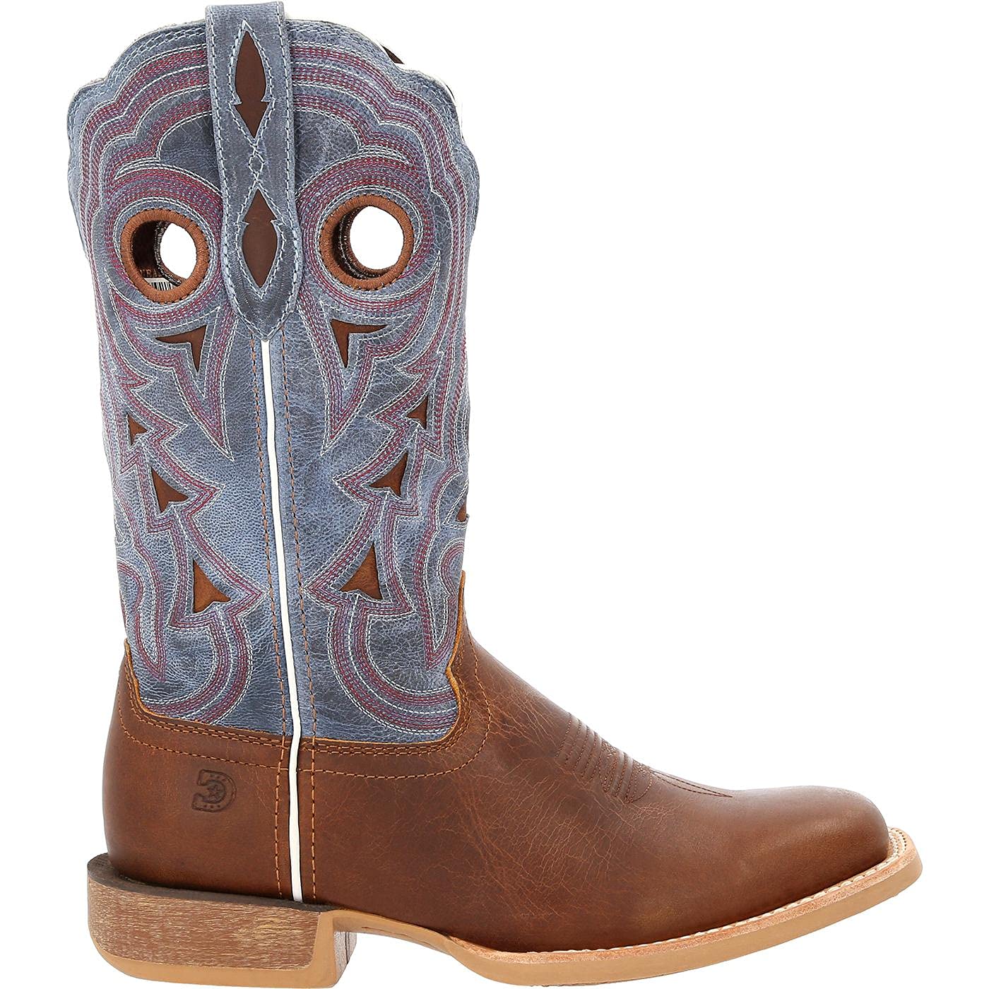 Durango Lady Rebel Pro Women's Western Boots - Golden Brown & Periwinkle Cowgirl Boots for Country Dancing, Rodeo & Everyday Wear