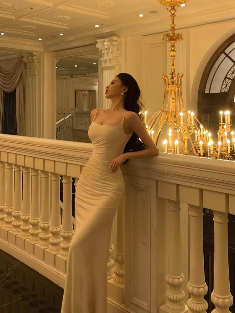 Ivory Sheath Long Prom Dress - Elegant Evening Party Gown J3285 for Homecoming, Formal Events & Special Occasions