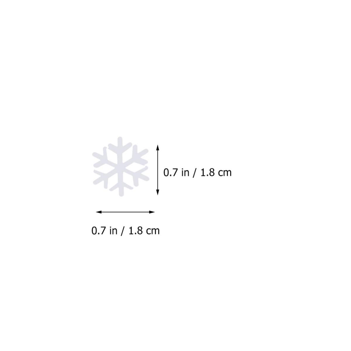 1200 Pcs Snowflake Ornaments - White Sequin Table Decor for Christmas, Winter Dinner Party, Wedding & Holiday Dining Room Decoration Supplies