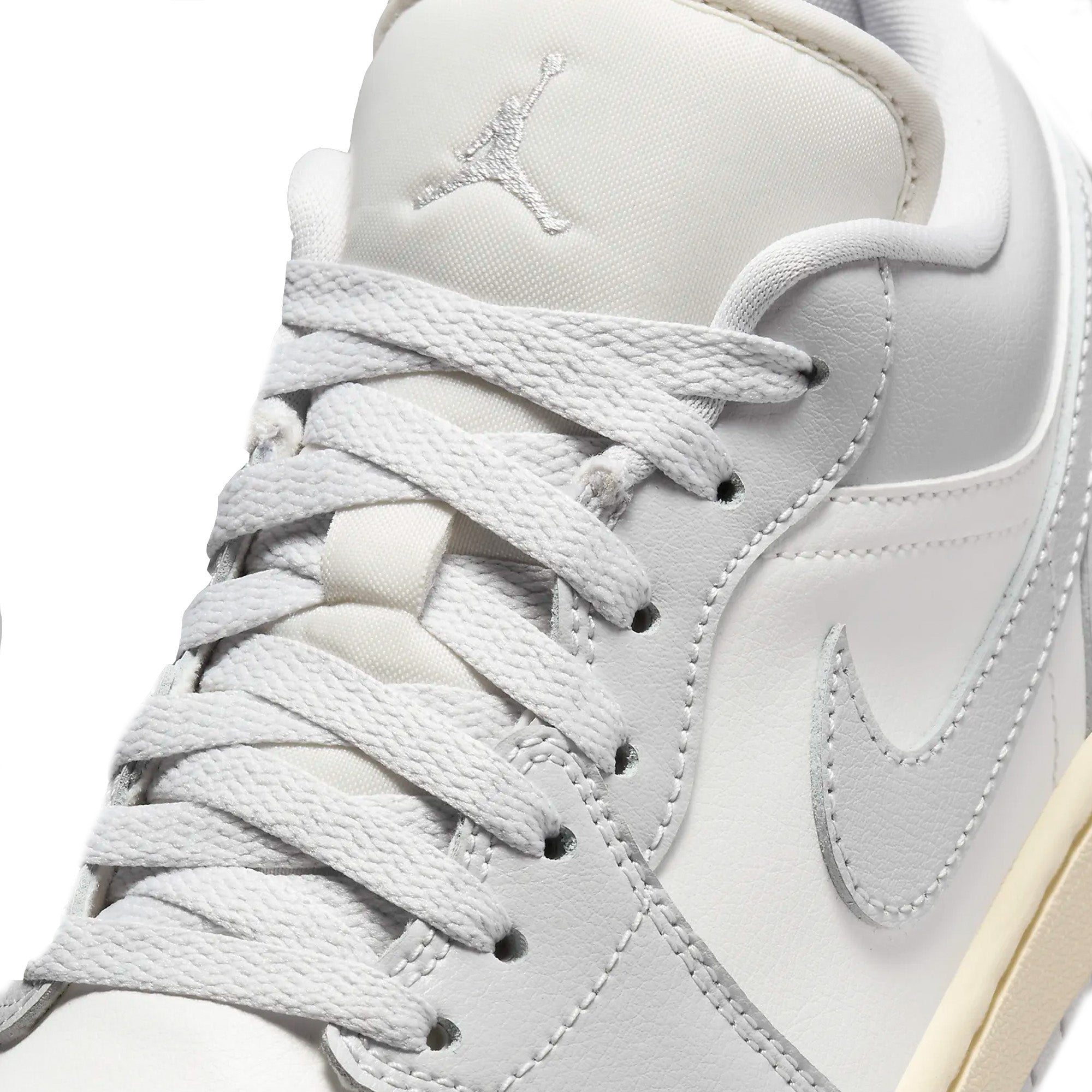 Air Jordan 1 Low 'Coconut Milk Neutral Grey' Women's Sneakers 2024 - Retro Basketball Shoes for Women, Casual Streetwear Fashion & Gym Workouts