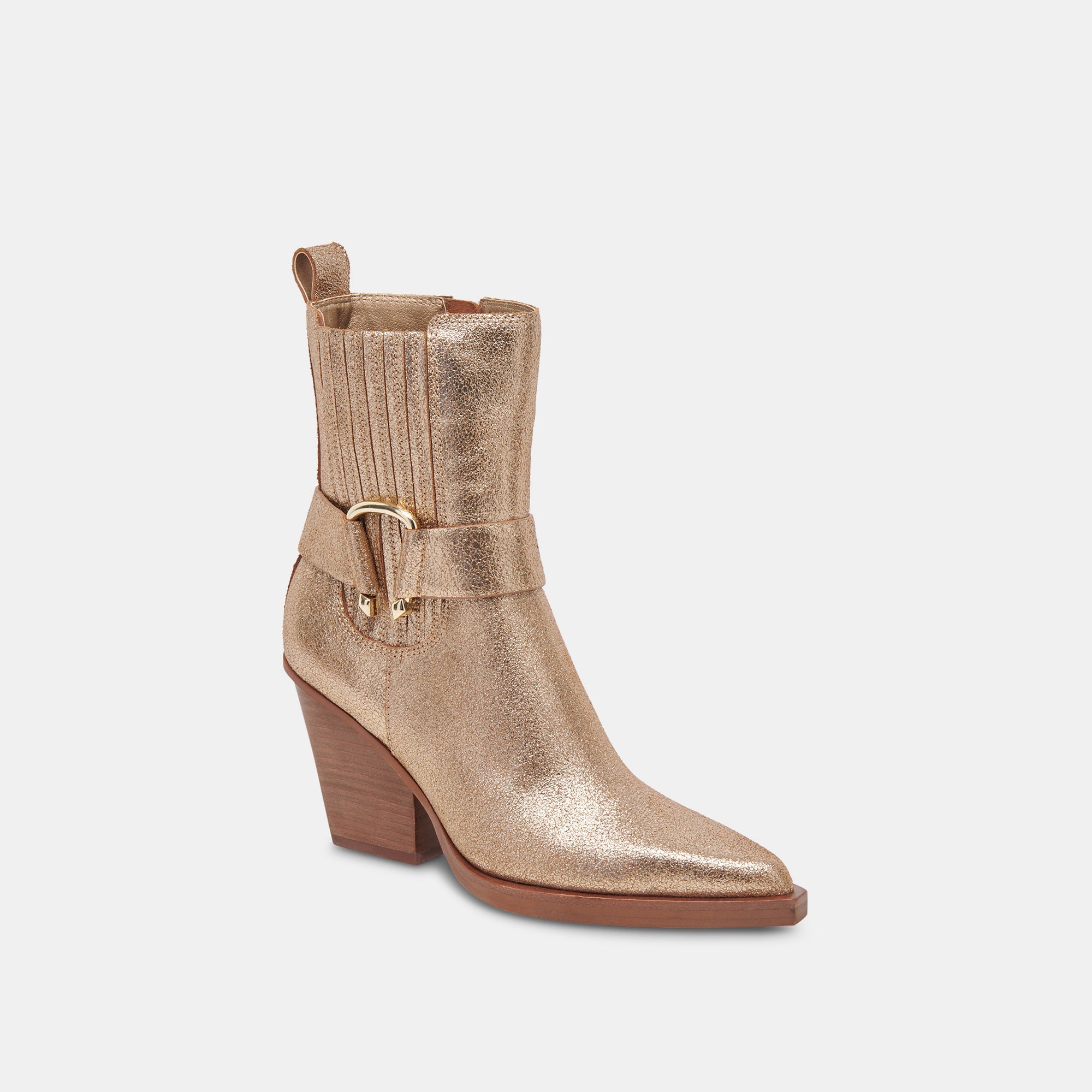 Bounty Boots Rose Gold Distressed Leather Ankle Boots for Women - Stylish Vintage Fashion Footwear for Casual Outings & Night Out