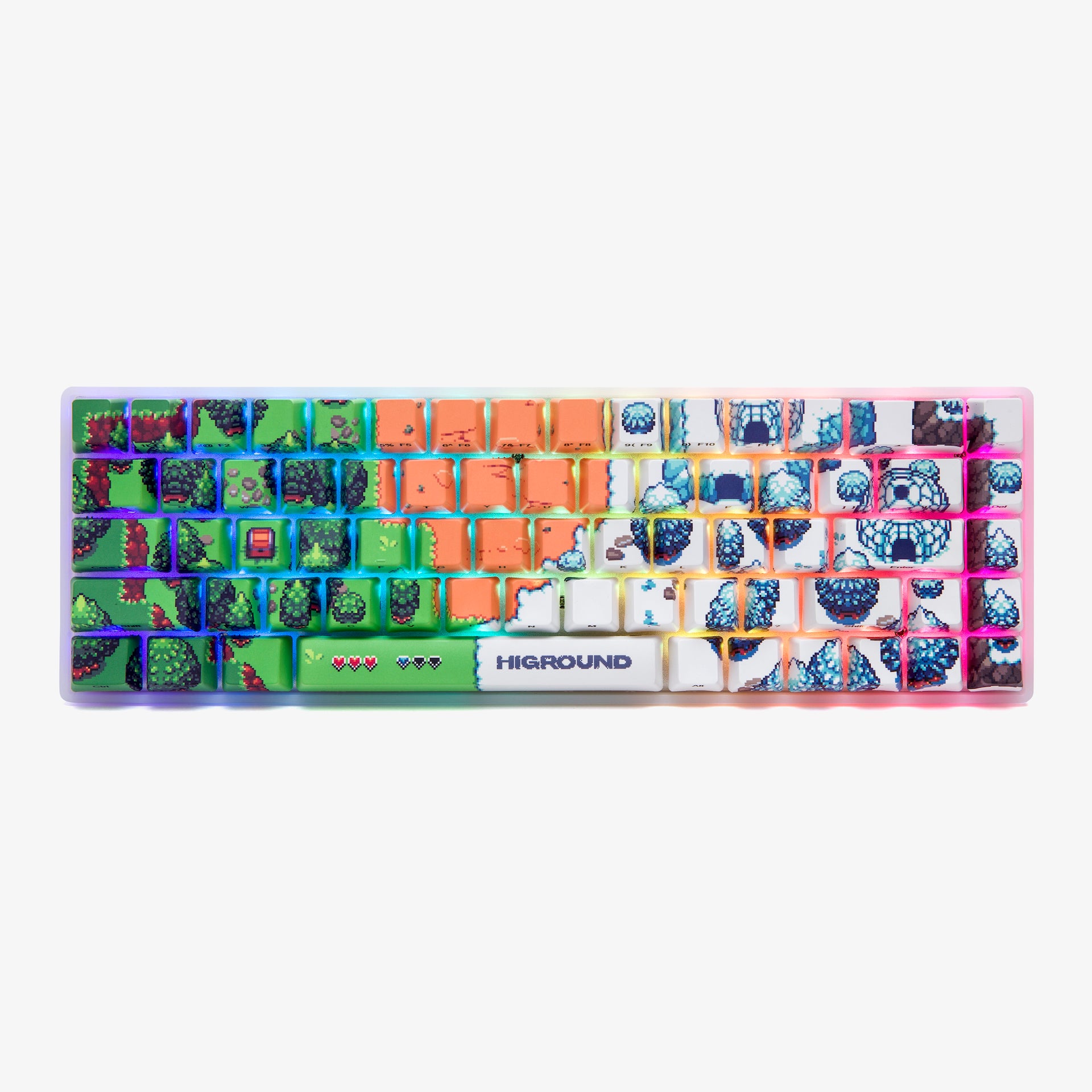 Higround Gaming Keyboard - Mechanical RGB Backlit Wired Keyboard for PC, Mac - Fast Responsive Switches for Esports & Typing - Perfect for Gaming, Streaming & Office Work