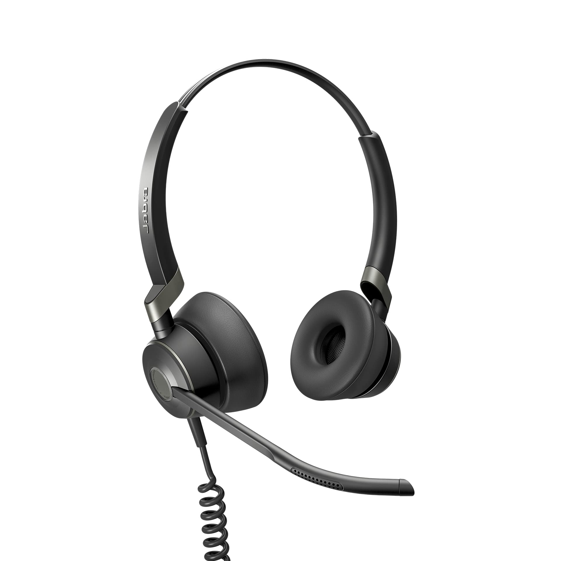 Jabra Engage 50 On-Ear Stereo Headset - Microsoft Certified USB-C Wired Headphones with Passive Noise Cancellation - Compatible with Softphones, Web Clients & Office Communication - Perfect for Remote Work, Call Centers & Video Conferencing (Black)