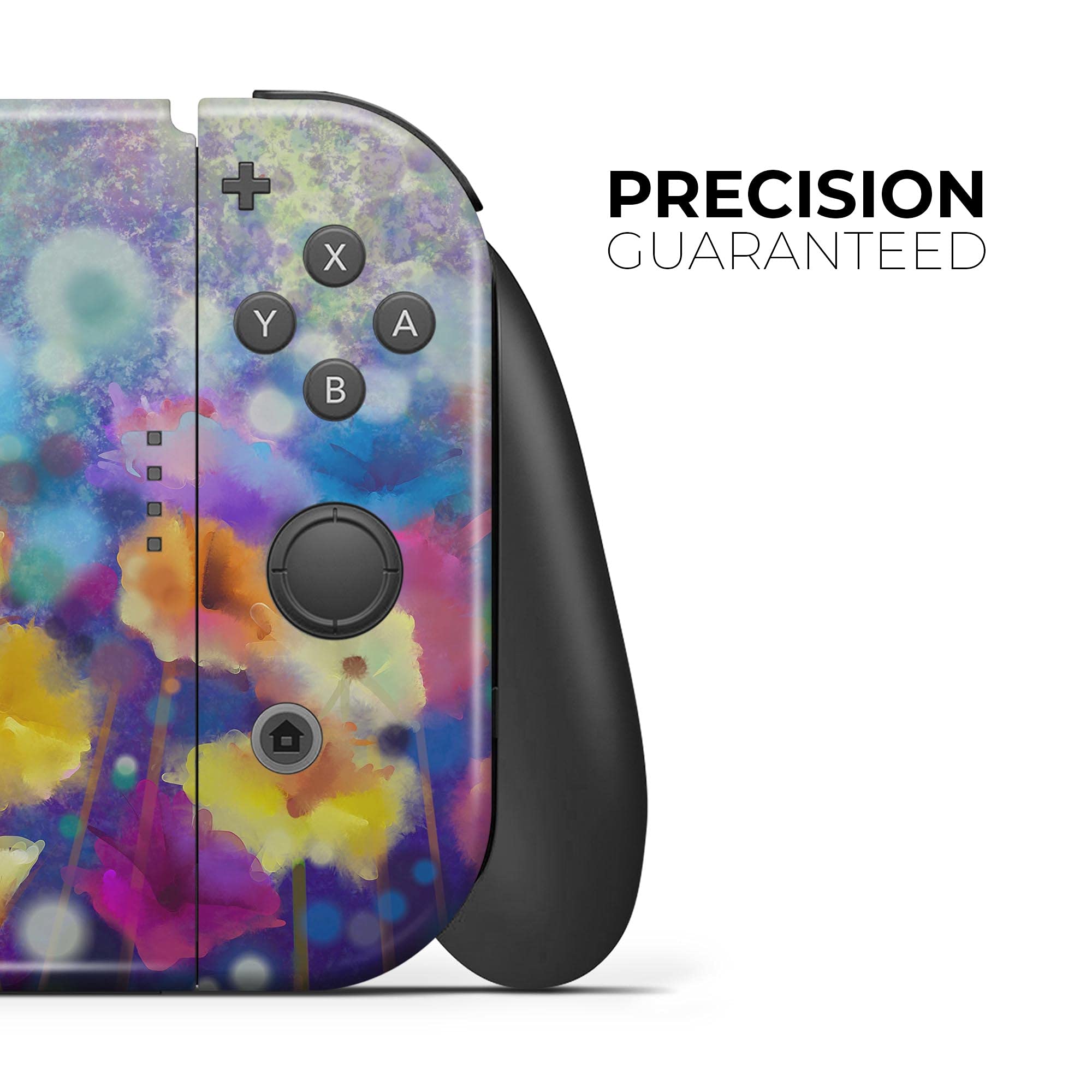 Nintendo Switch Dock Skin Decal - Scratch-Resistant Removable Vinyl Wrap Cover with Abstract Flower Meadow Design | Protective Cover for Gaming Setup & Home Decor