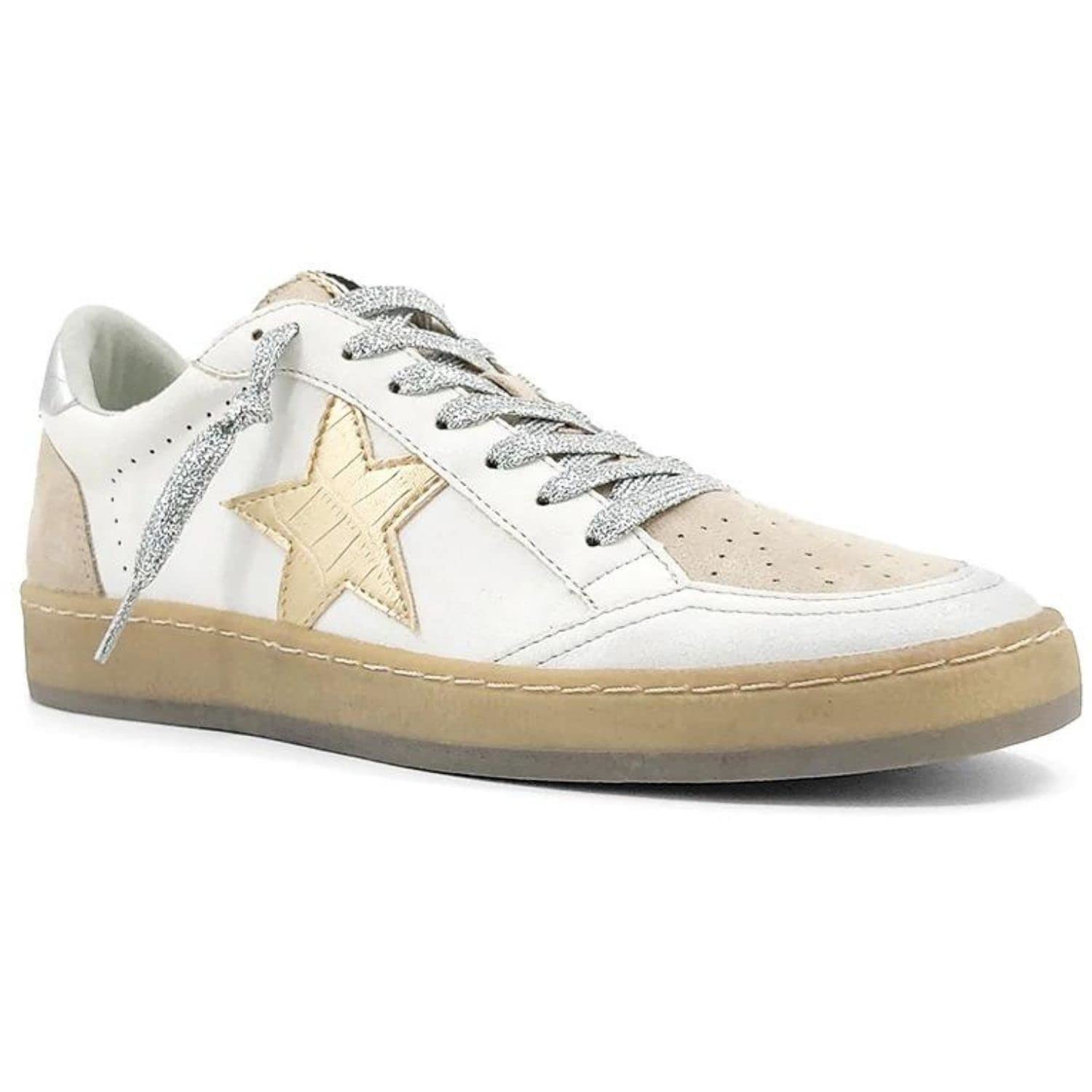 Women's Rosalia Lace-Up Star Fashion Sneakers - Stylish Casual Shoes for Everyday Wear, Walking, and Outfits | Trendy Comfortable Sneakers for Women