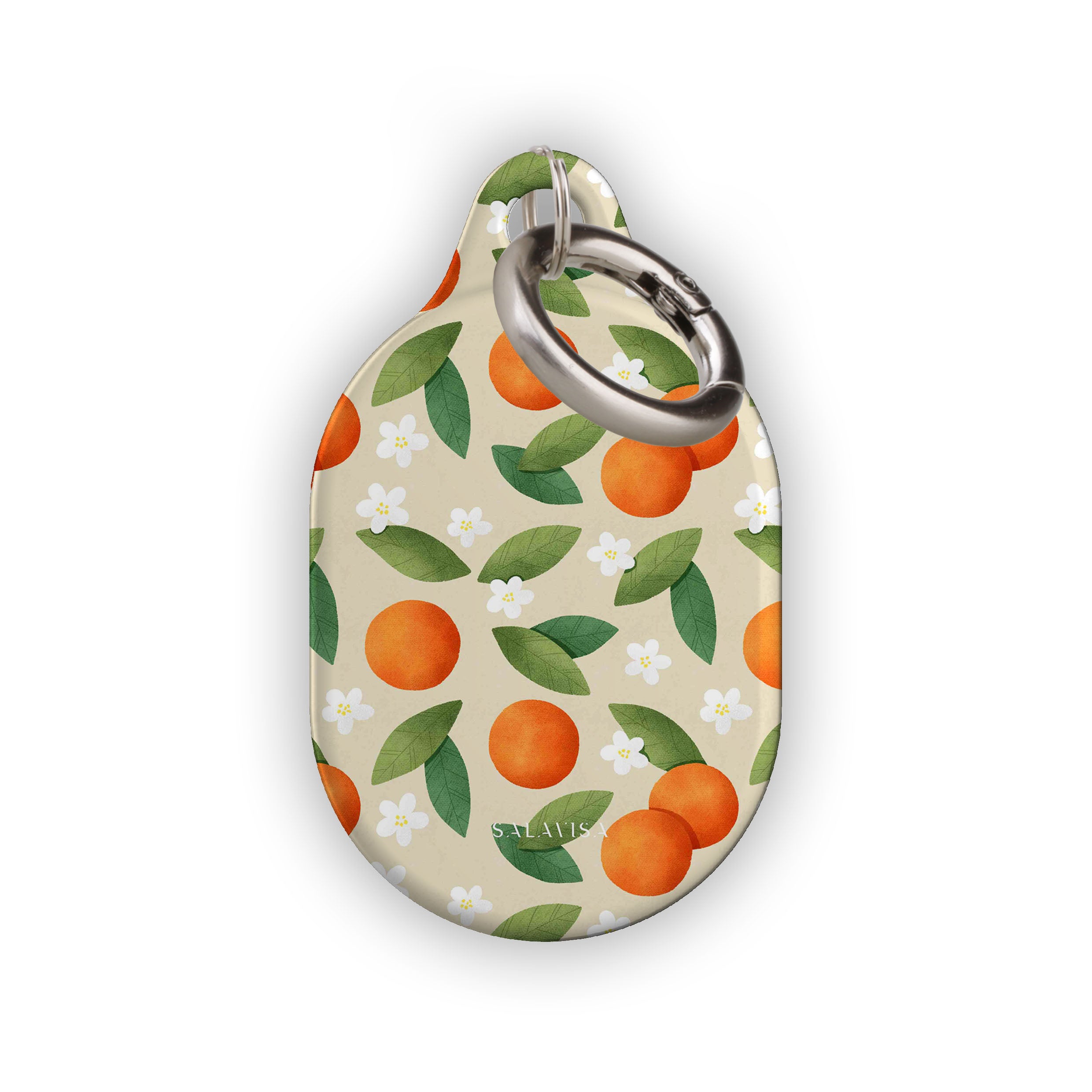 Tangerine Summer Mix AirTag Holder - Stylish & Durable Keychain for Apple AirTag - Perfect for Travel, Luggage, Bags & Keys Tracking