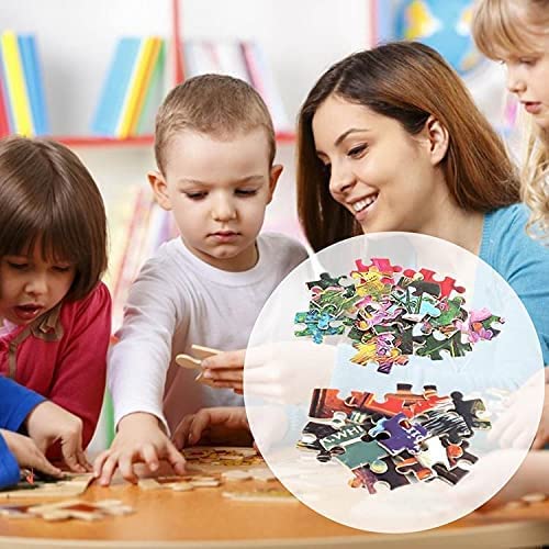 1000-Piece Wooden Jigsaw Puzzle for Adults & Kids - Educational Brain Teaser Game with Cute Dog & Roses Design - Perfect for Family Game Night, Classroom Activities & Stress Relief
