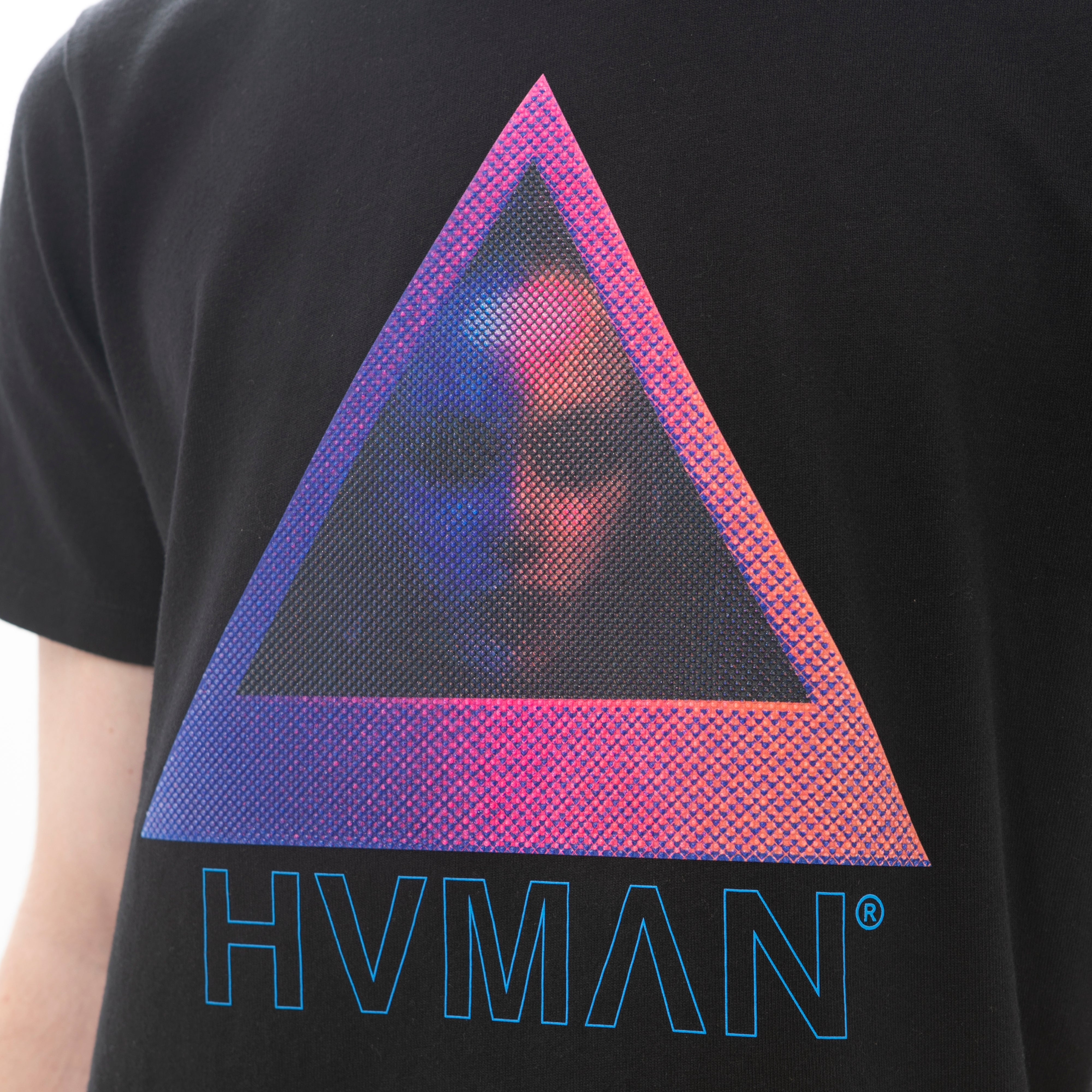 Trendy HVMAN Face Graphic T-Shirt in Black - Perfect for Casual Wear, Street Style & Everyday Outfits