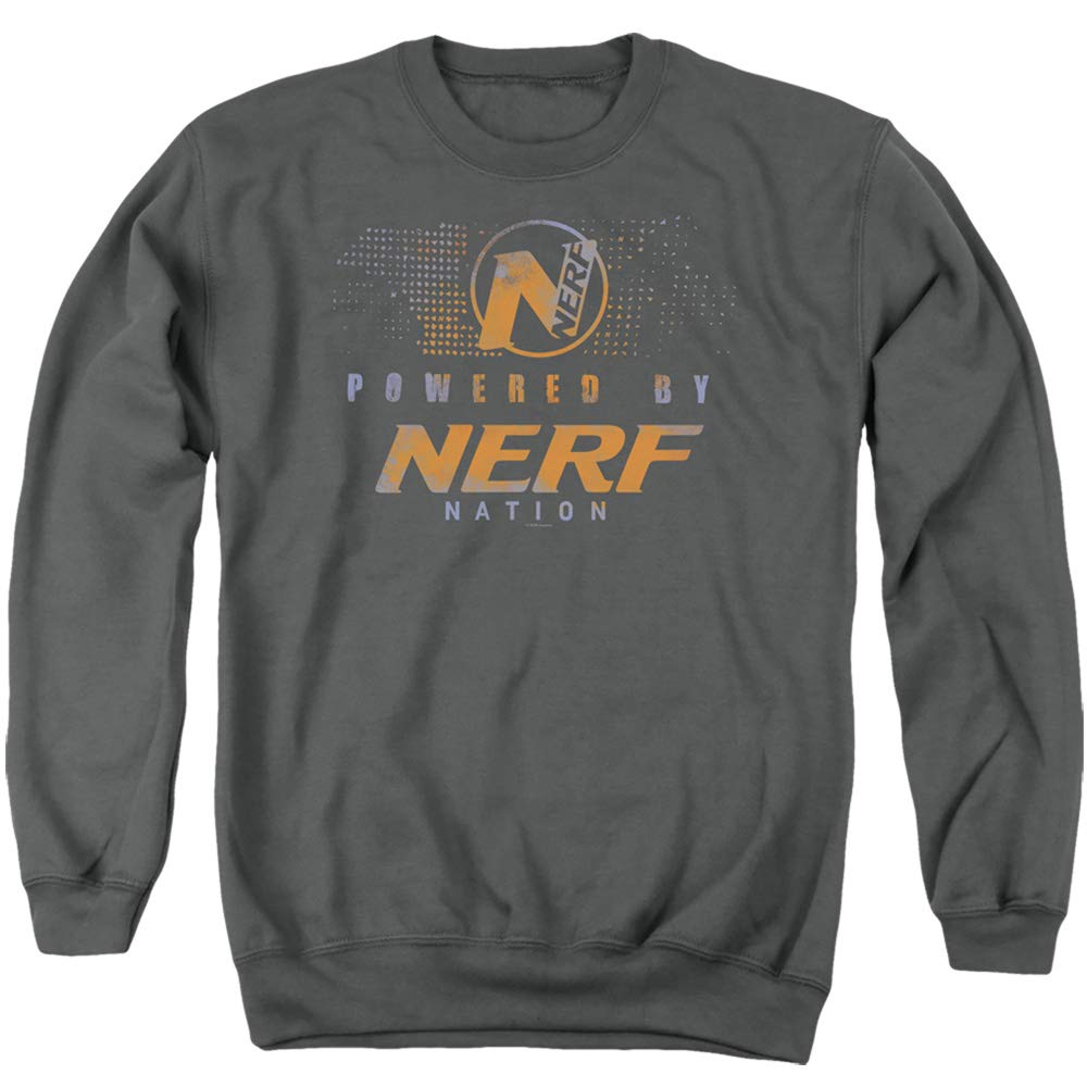 Nerf Nation Unisex Adult Crewneck Sweatshirt - Comfortable Pullover Sweater for Men & Women | Perfect for Casual Wear, Gaming Events & Nerf Enthusiasts
