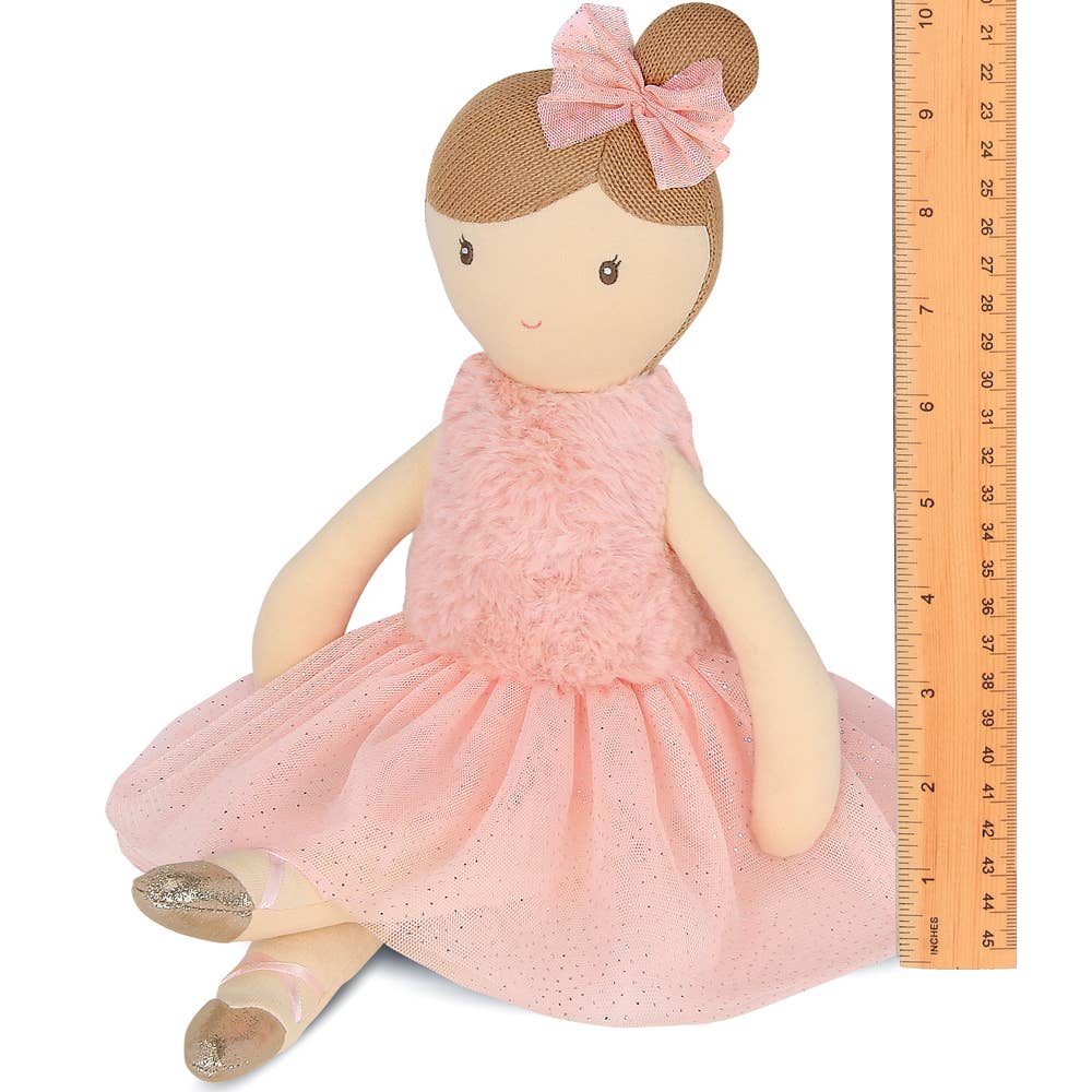 Lil' Ballerina (Brunette) - Perfect Ballet Dance Gift for Kids, Toddler Ballerina Doll with Realistic Hair - Ideal for Birthday, Christmas & Dance Class Rewards
