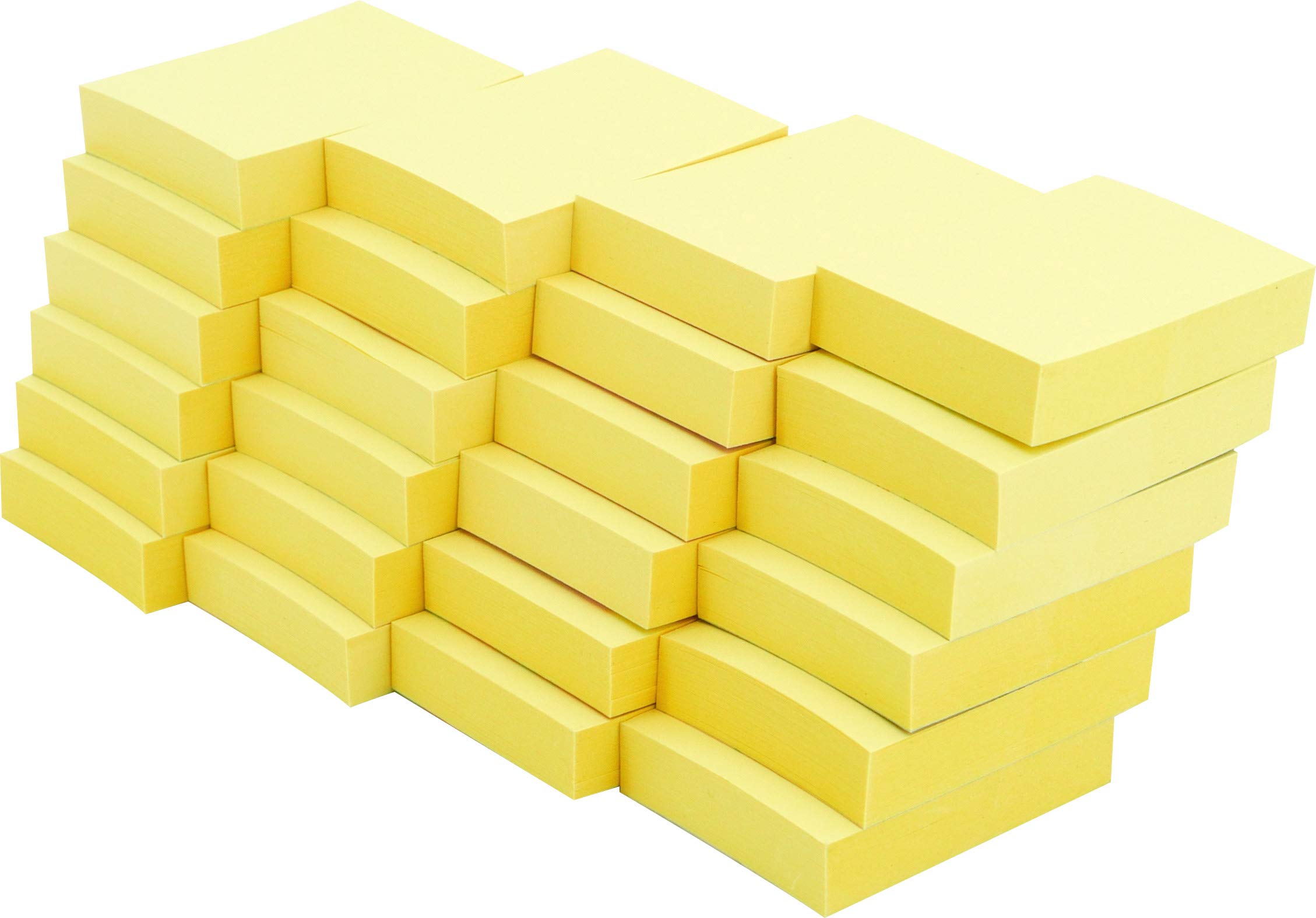4A 48 Packs Sticky Notes 1.5 x 2 Inches, Canary Yellow, Adhesive on Short Side - Small Sticky Note Pads for Home, Office, Notebook - 100 Sheets/Pad, 24 Pads/Pack, 1152 Pads Total - Perfect for Reminders, Bookmarking & Organizing Tasks