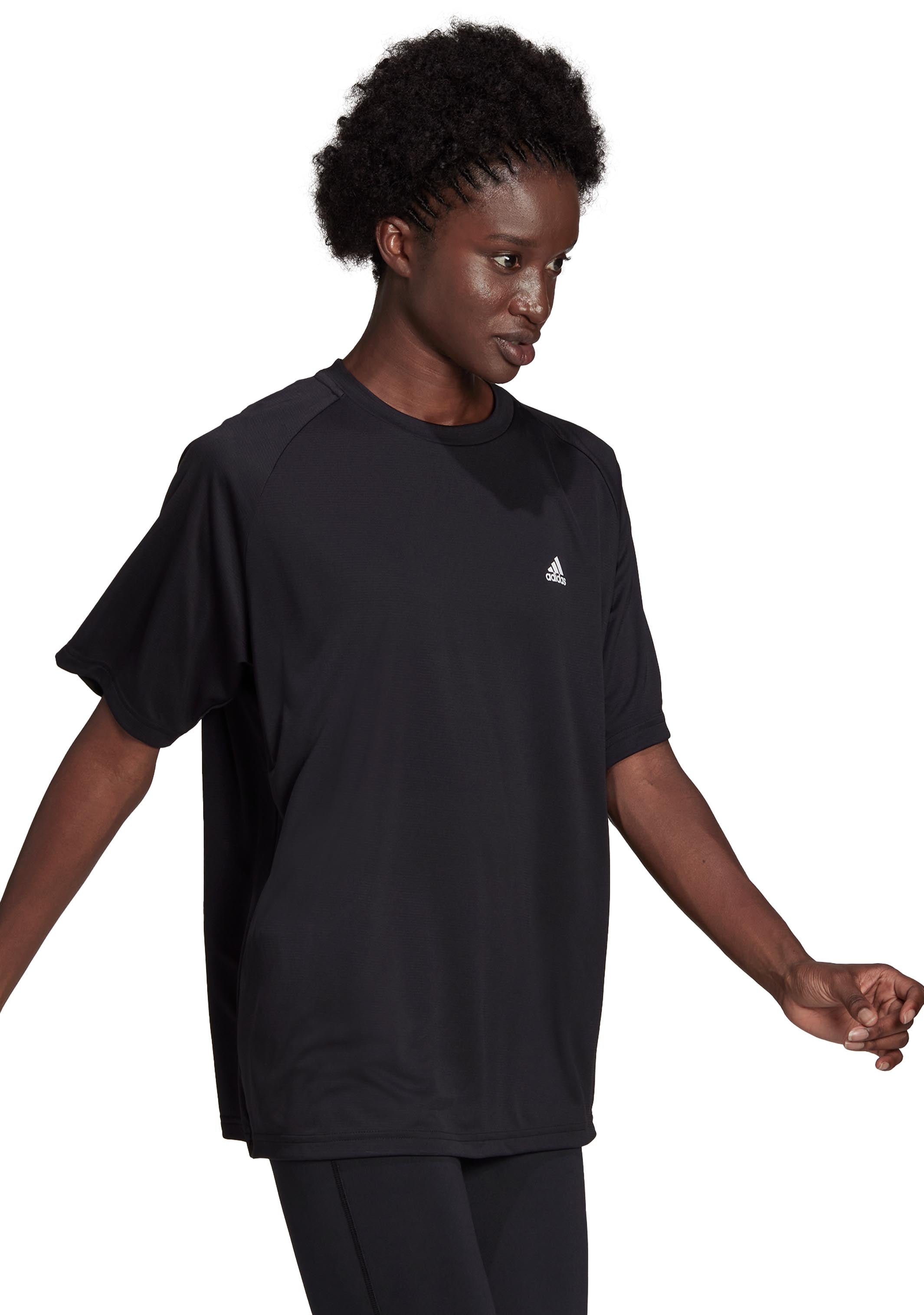 Adidas Women's Yoga Boyfriend T-Shirt - Soft & Comfortable Workout Tee for Yoga, Gym & Casual Wear