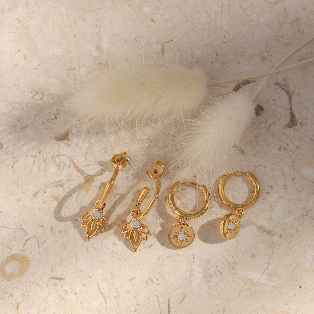 Enchanted Light Gold Huggie Earrings for Women - Minimalist Hoop Earrings for Everyday Wear, Gift for Her, Wedding, Party & Date Night