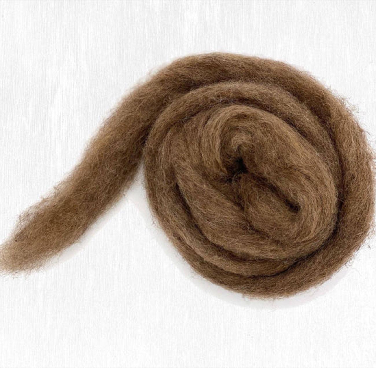 Premium Carded Corriedale Wool Sliver for Needle Felting & Spinning - Soft Natural Fiber for DIY Crafts, Knitting & Handmade Projects - Perfect for Pet Toys, Home Decor & Fiber Art Creations