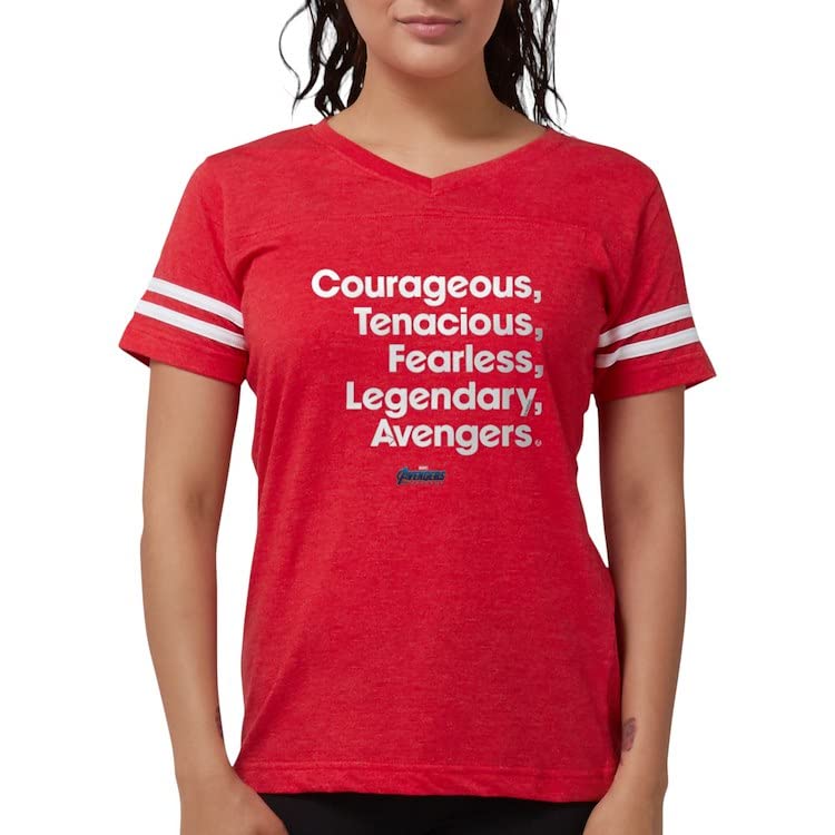 Avengers Slogan Women's Football Shirt - Superhero Themed Jersey for Fans & Players - Perfect for Game Day, Cosplay & Marvel Themed Events