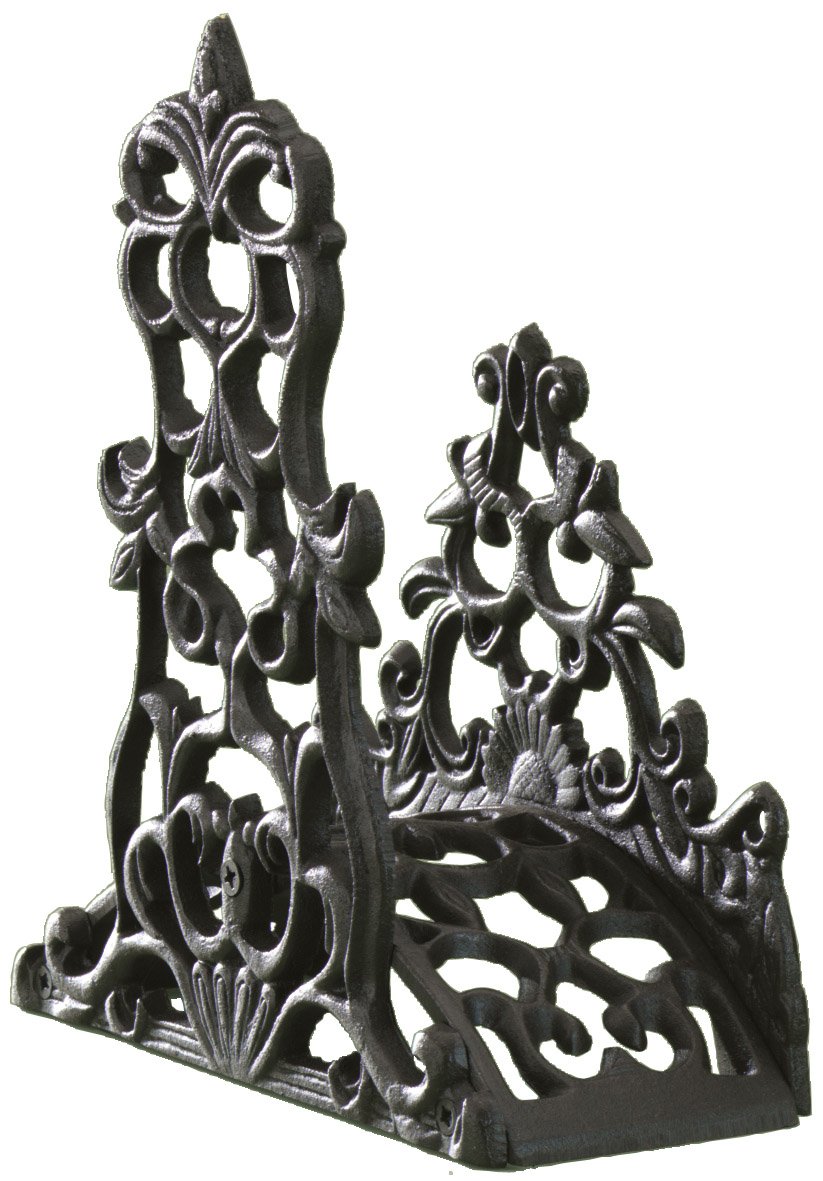Esschert Design CB6 Heavy Duty Cast Iron Garden Hose Holder - Perfect for Outdoor Lawn, Yard, and Garden Watering Organization