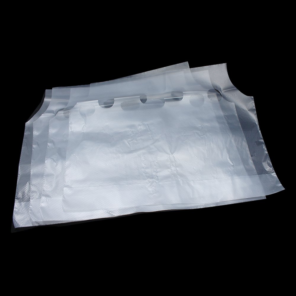 FERENLI 500PCS Clear Plastic Drink Bags with Handle - 12.2x11 Inch Reusable Beverage Pouches for Milk, Juice & Water - Hanging Hole for Easy Storage - Perfect for Restaurants, Cafes, Food Trucks & Party Catering