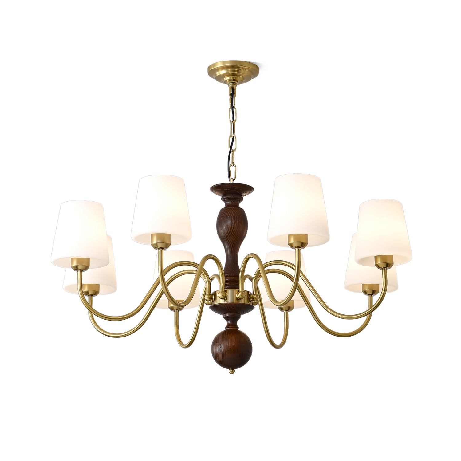 Grove Haven Chandelier - Modern Crystal Ceiling Light Fixture for Dining Room, Living Room & Bedroom | Elegant Lighting for Home Decor & Interior Design