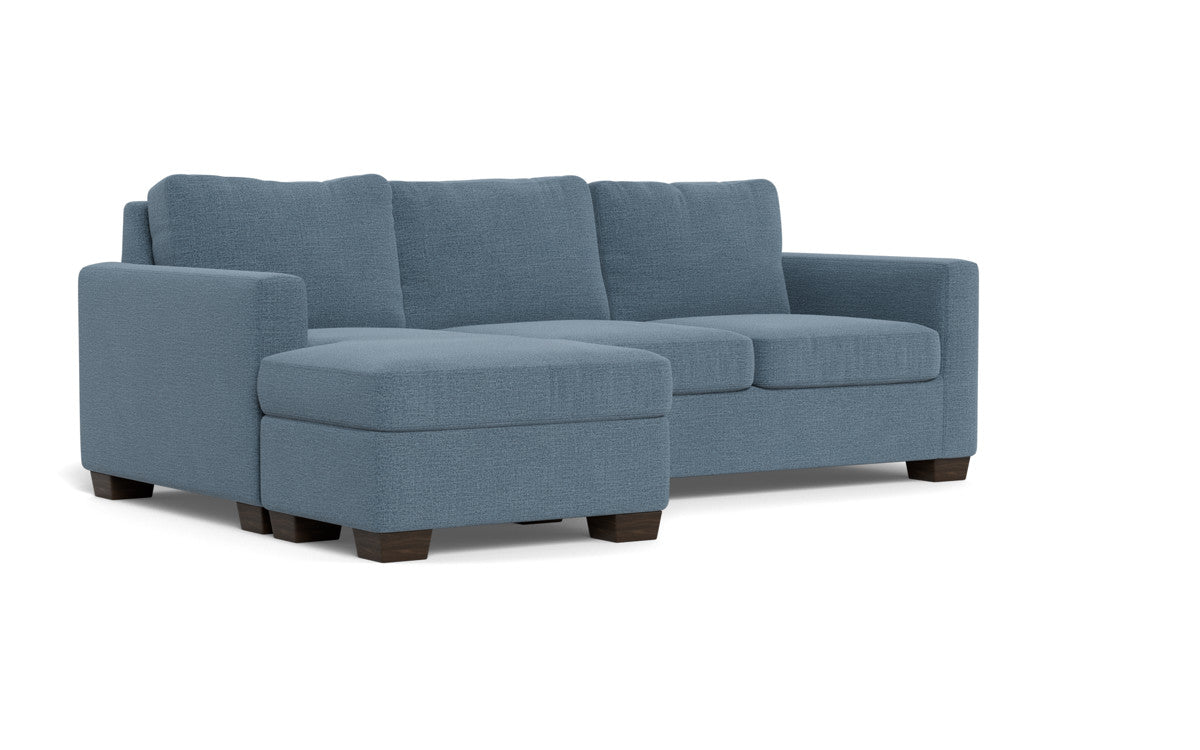 Reversible Chaise Queen Sleeper Sofa Bed with Storage - Modern Convertible Sectional Couch for Small Spaces, Living Room, Guest Room & Apartment
