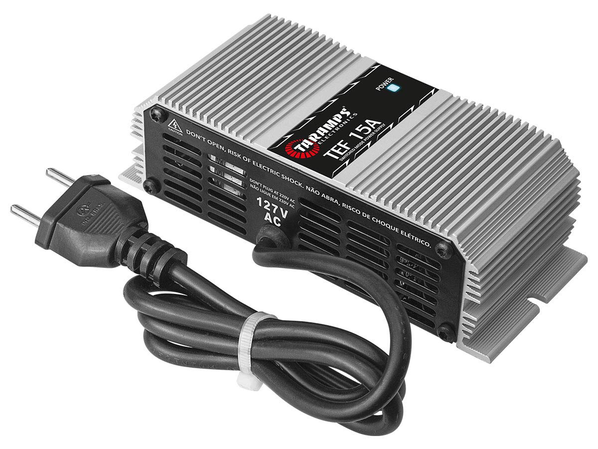Taramp's TEF15A 15 Amp Power Supply - High Performance 12V DC Power Converter for Car Audio, LED Lights & Electronics | Perfect for Automotive, Marine & DIY Projects