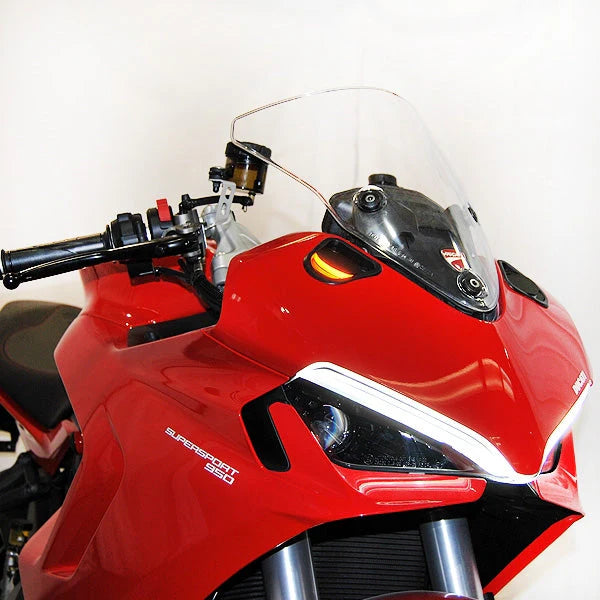 Ducati Supersport 950 Mirror Block Off Turn Signals Kit (2021-Present) - Motorcycle Accessories for Enhanced Style & Safety - Perfect for Track Days & Custom Builds