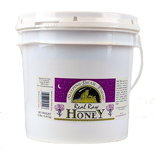 Pure Raw Unfiltered Honey - 1 Gallon (12 Lbs) | Unpasteurized, No Additives, Creamy Spreadable Bulk Honey for Baking, Tea, Wellness & Natural Remedies