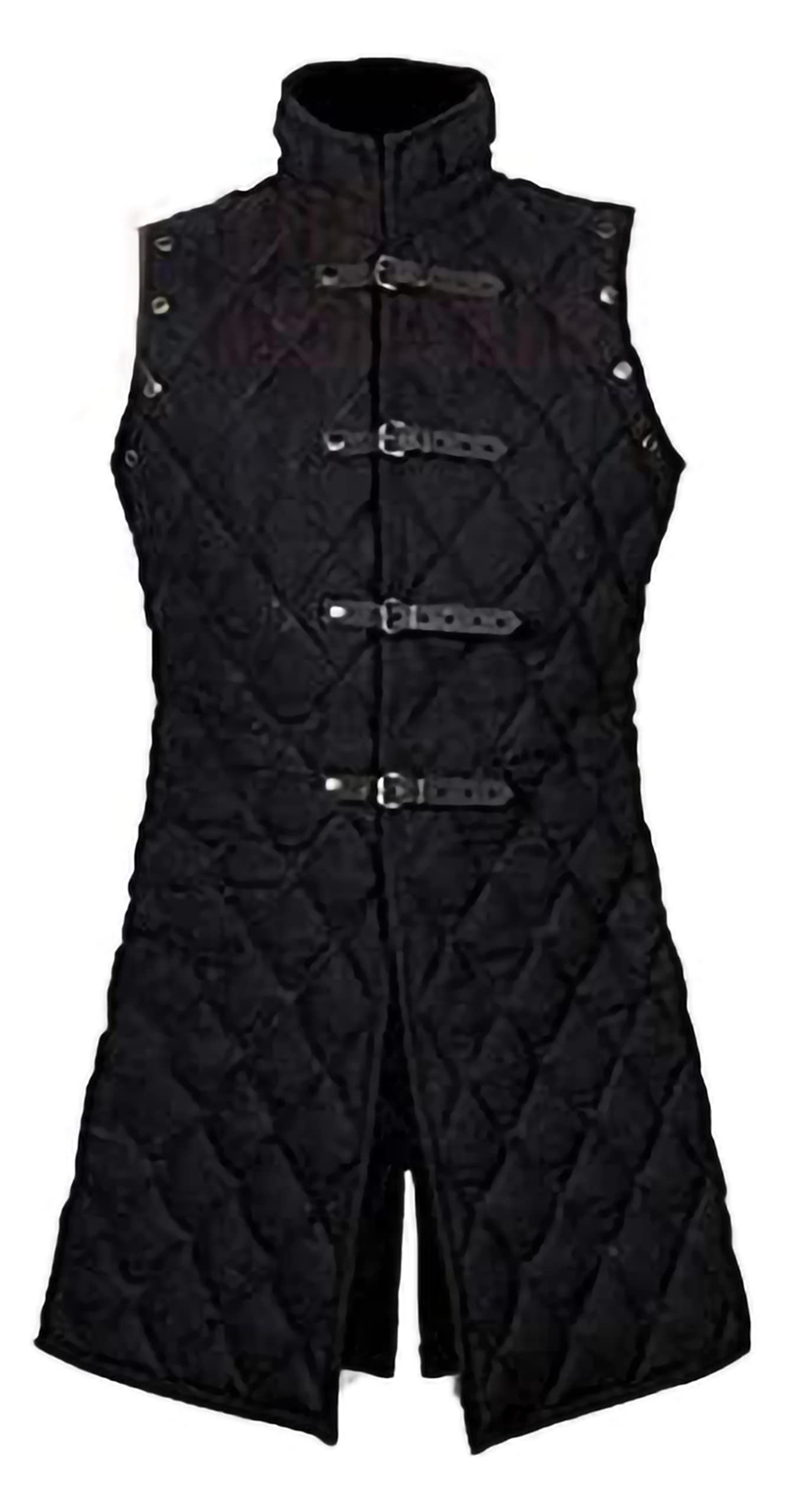 Medieval Gambeson Jacket Vest - Thick Padded Sleeveless Aketon Armor Coat | 100% Cotton Fabric | SCA LARP Costume | Perfect for Renaissance Fairs, Historical Reenactments & Cosplay