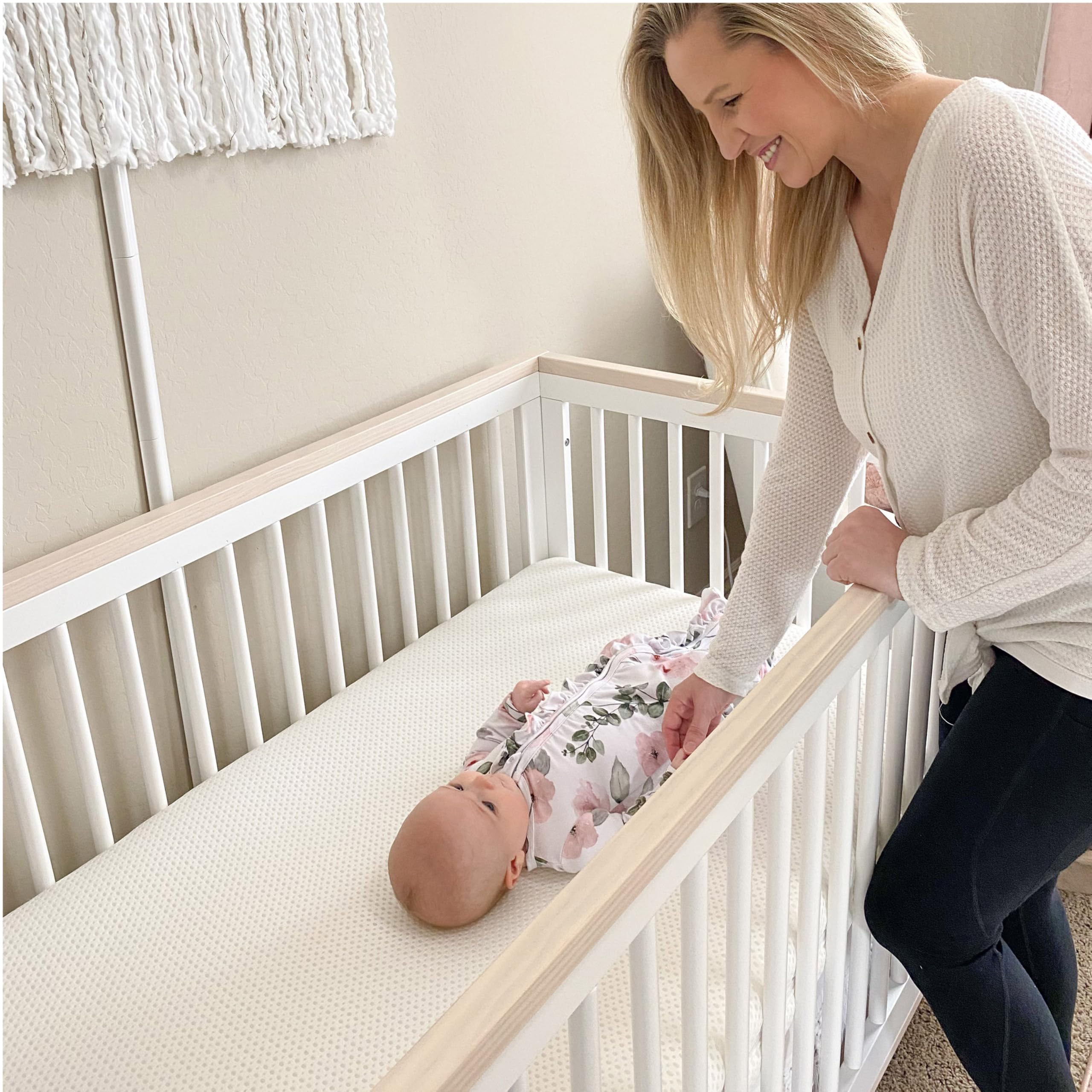 Newton Baby Essential Crib Mattress - Dual-Layer Ultra-Breathable Safe Infant Mattress with Removable Washable Cover | Thick Cushion Support for Newborns & Toddlers | Perfect for Nursery, Daycare & Travel Cribs