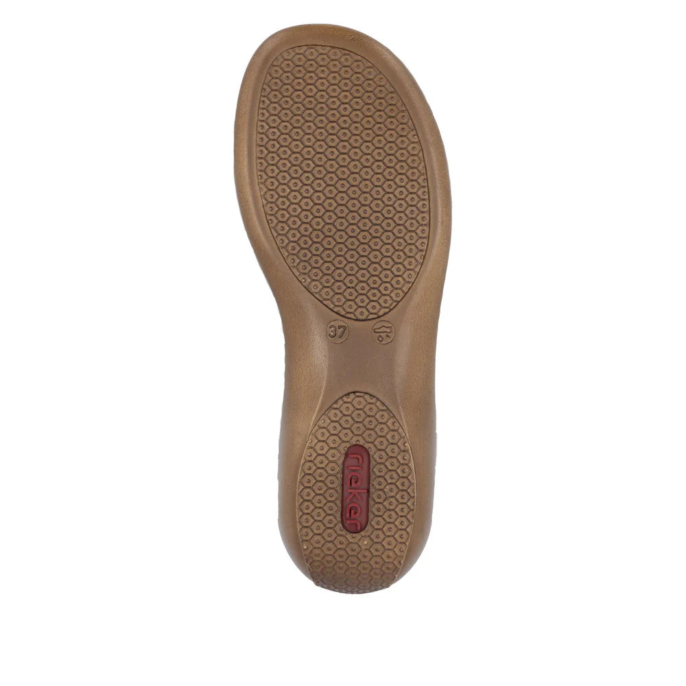 Rieker 659C7 Silver Women's Comfortable Casual Shoes for Walking, Work & Everyday Wear