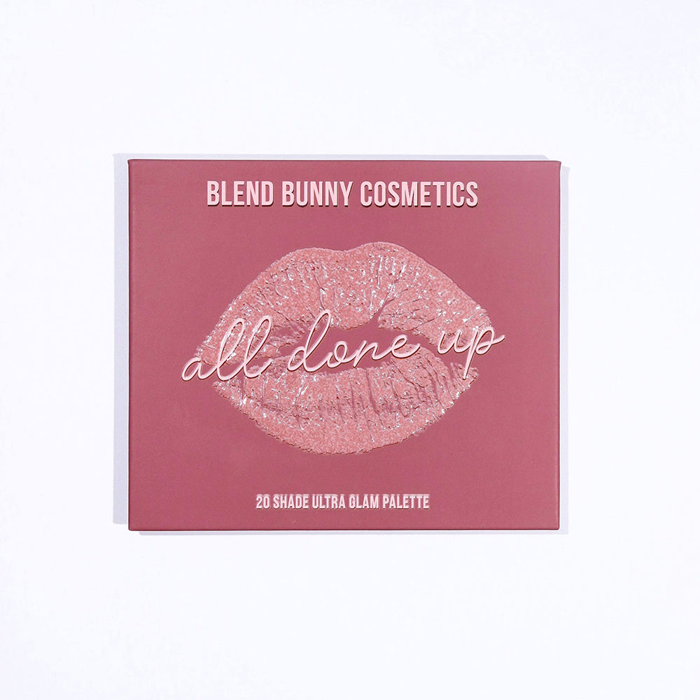 Blend Bunny Cosmetics All Done Up Eyeshadow Palette - 18 Highly Pigmented Matte & Shimmer Shades for Professional Makeup | Perfect for Day to Night Looks, Bridal & Special Occasion Makeup