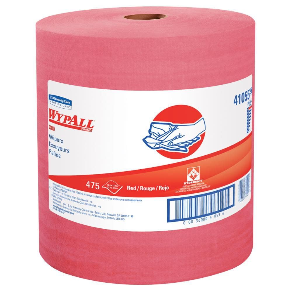 Kimberly-Clark WYPALL X80 Jumbo Roll Towels - Heavy-Duty Industrial Paper Towels for Commercial Kitchens, Workshops & Cleaning