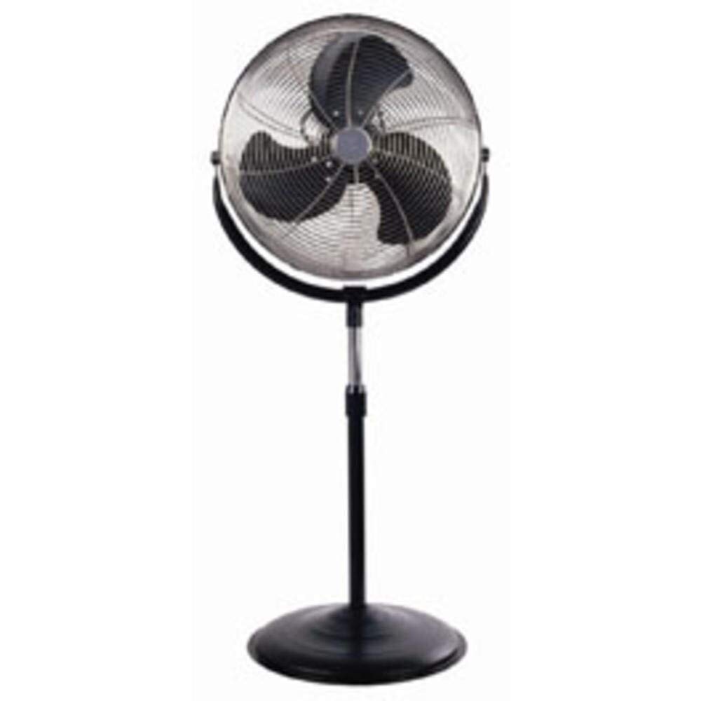 Oscillating Stand Fan F-4205 - Powerful 3-Speed Quiet Floor Fan with Remote Control, Black - Perfect for Home, Office, and Bedroom Cooling