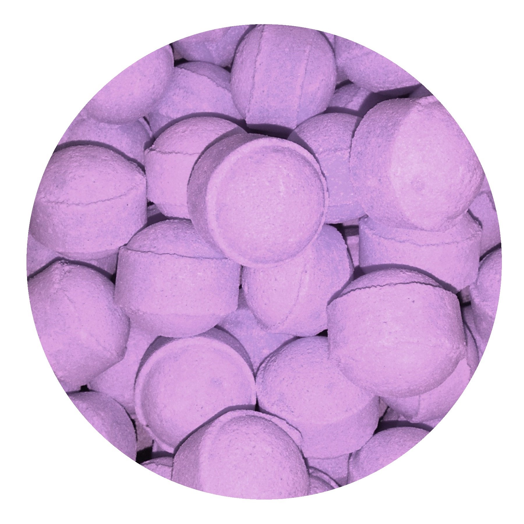 1kg Lavender Scented Bath Bombs Fizzers - 100 Mini Relaxing Spa Marbles for Bath & Shower | Aromatherapy, Stress Relief & Skin Care Gift Set