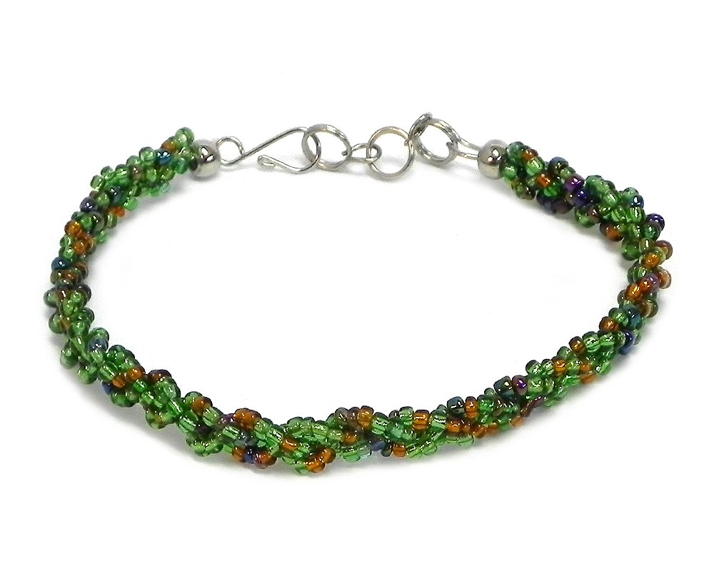 Mia Jewel Shop Multicolored Braided Seed Beaded Thin Strand Bracelet - Handmade Boho Beaded Bracelet for Women, Perfect for Casual Wear, Festivals & Beach Outfits