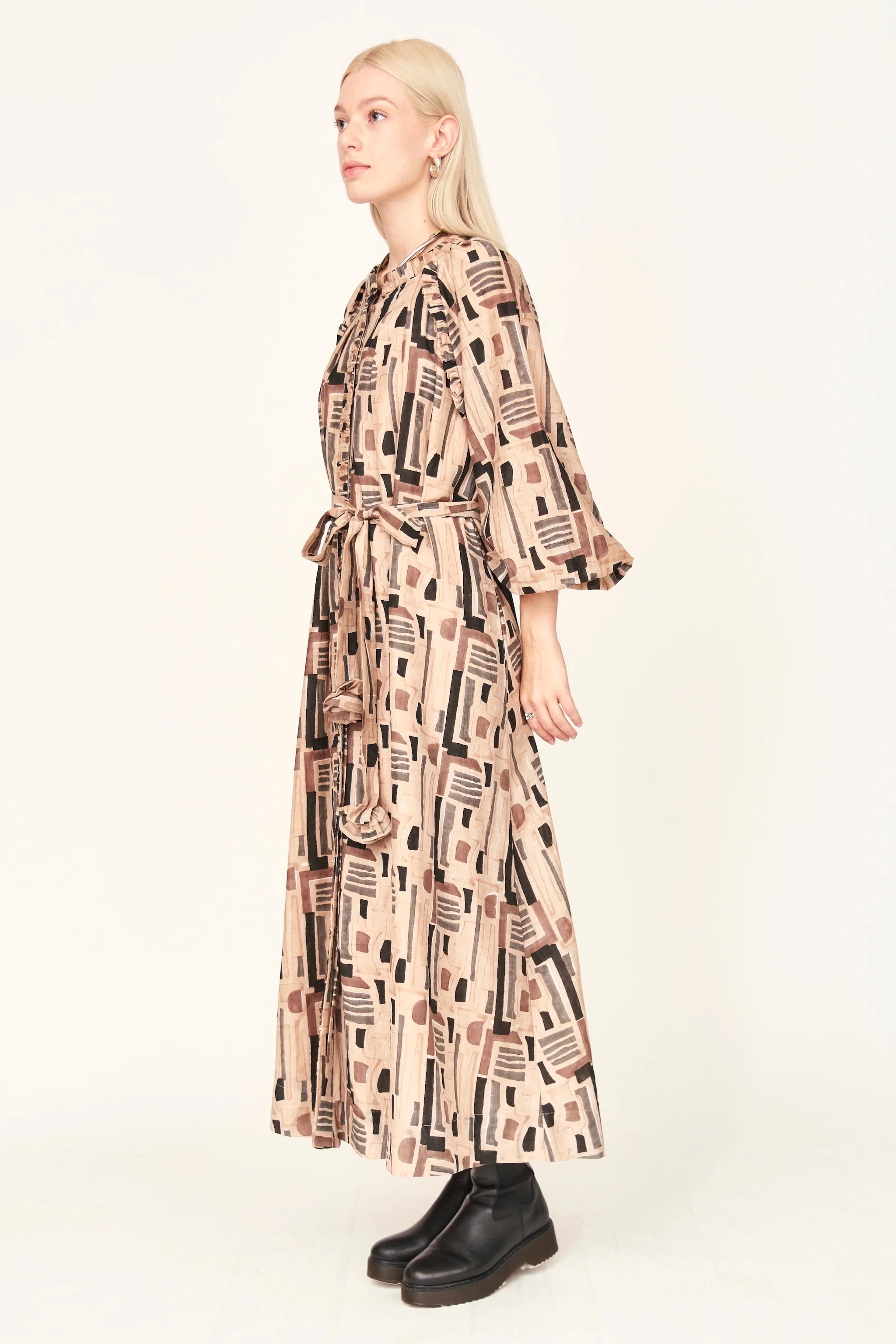 Mirth Somerset Dress Labyrinth - Stylish Floral Print Maxi Dress for Women | Perfect for Beach Vacations, Summer Parties & Boho Fashion