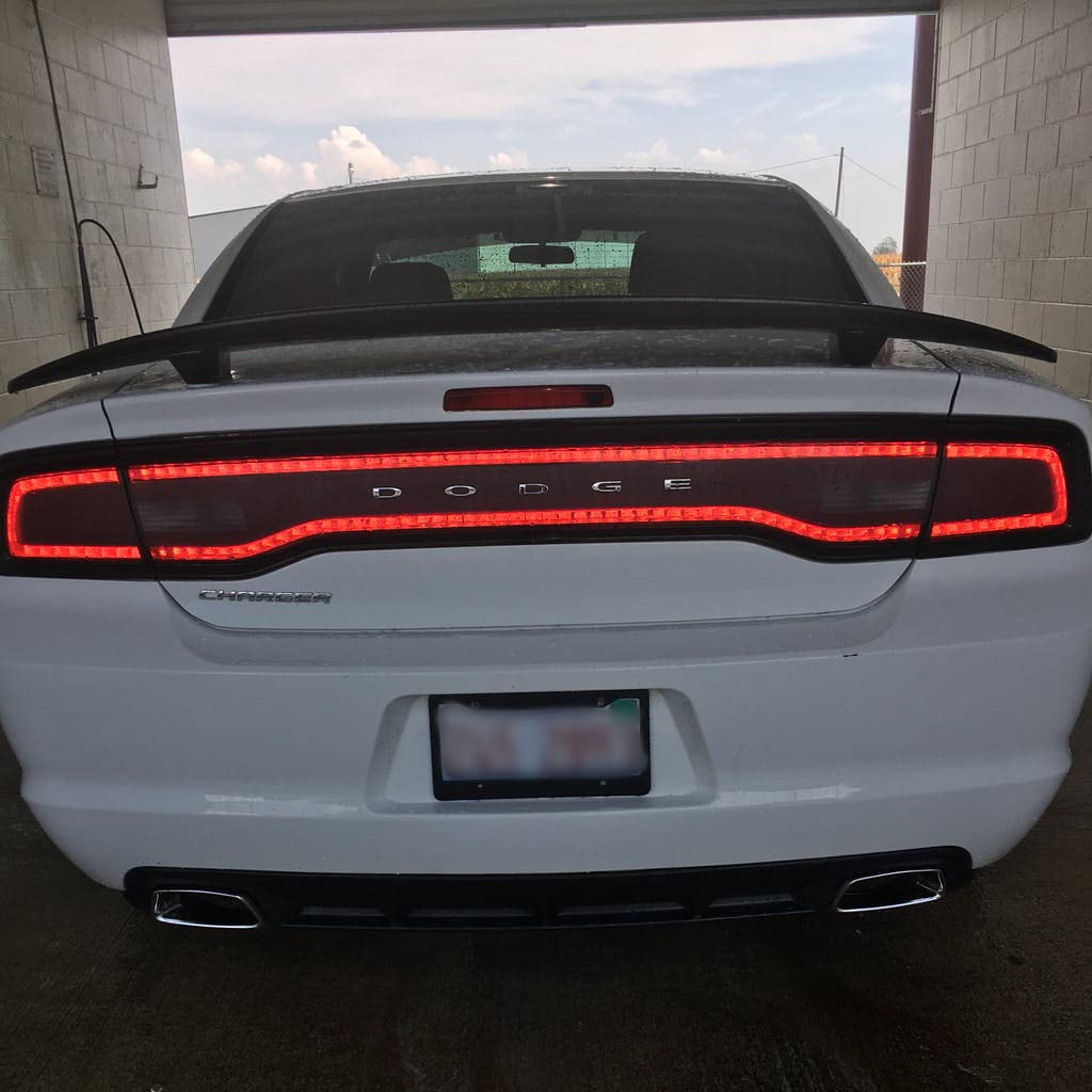 Luxe Auto Concepts 2011-2014 Dodge Charger Tail Light Tint Kit - Dark Smoke Vinyl Overlays for Dodge Charger Taillights | Easy Dry Application LightWrap Film | Enhances Style & Night Visibility for Car Enthusiasts