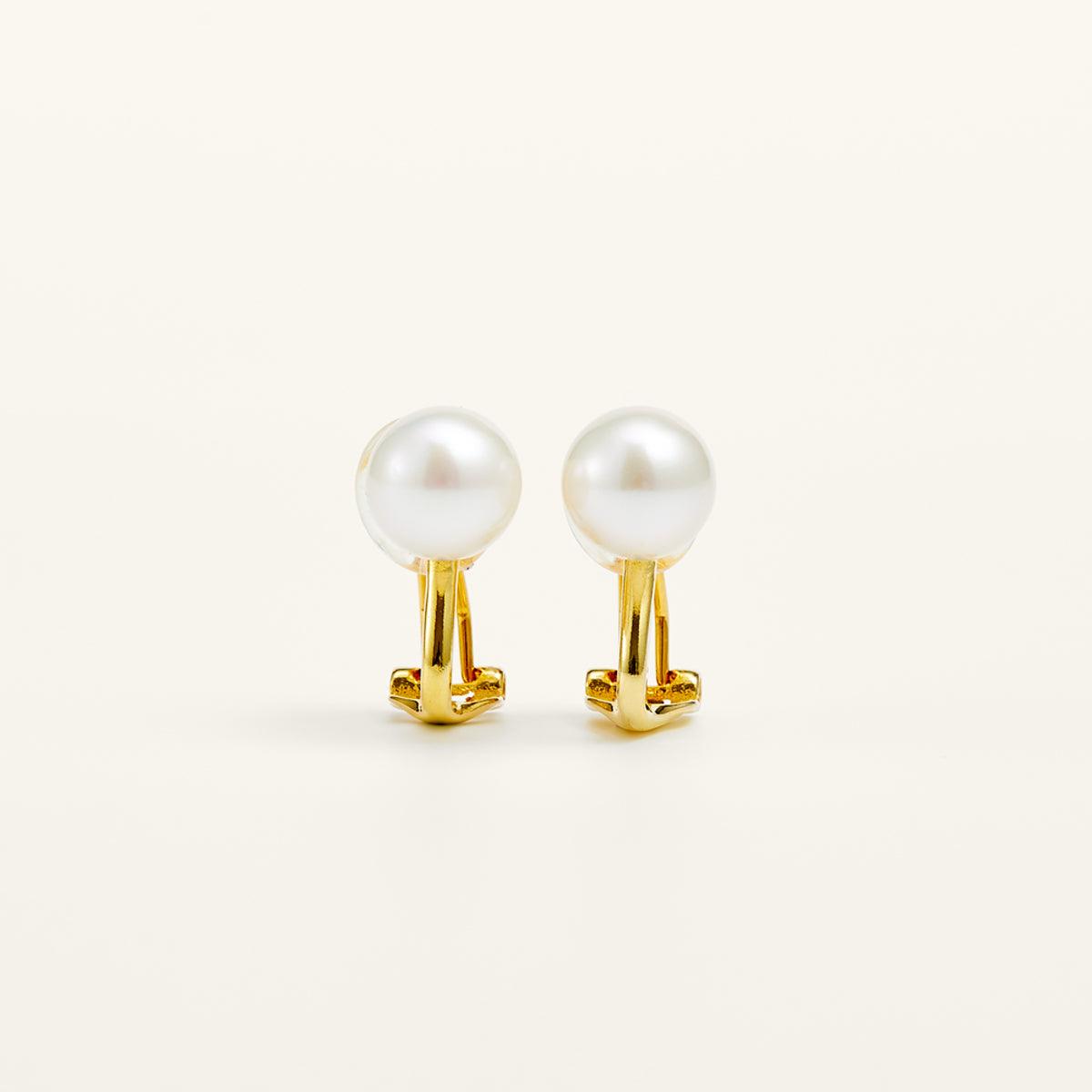 Elegant AAAA Freshwater Pearl Clip-On Earrings for Women – Hypoallergenic Non-Pierced Jewelry for Weddings, Parties & Special Occasions