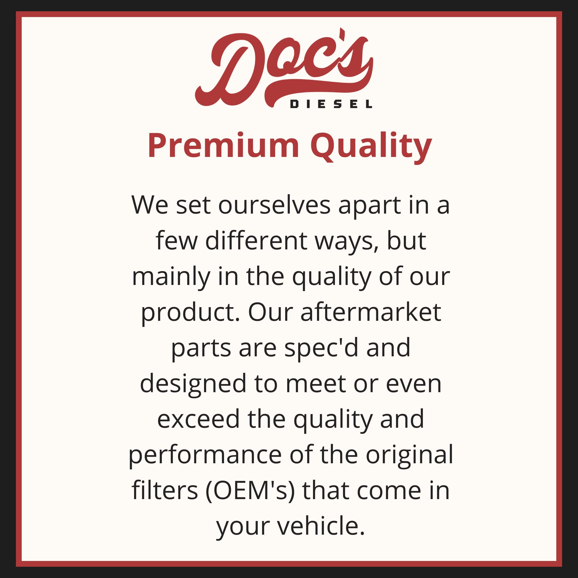 Doc's Diesel Dodge RAM 1500 3.0L EcoDiesel Air & Oil Filter Combo Kit (2020-2025) - High Performance Replacement Filters for Off-Road & Towing Applications