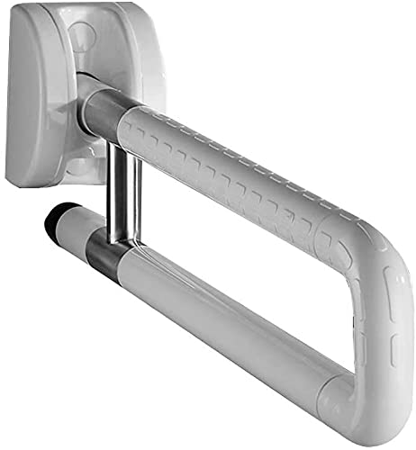 Foldable Bathroom Safety Handrail - Non-Slip Shower Grab Bar with Towel Rack for Elderly & Disabled - ADA Compliant Bathroom Assist Handle for Bathtub, Toilet & Shower Safety (Wall Mounted) - Perfect for Seniors, People with Mobility Issues & Barrier-Free Bathing