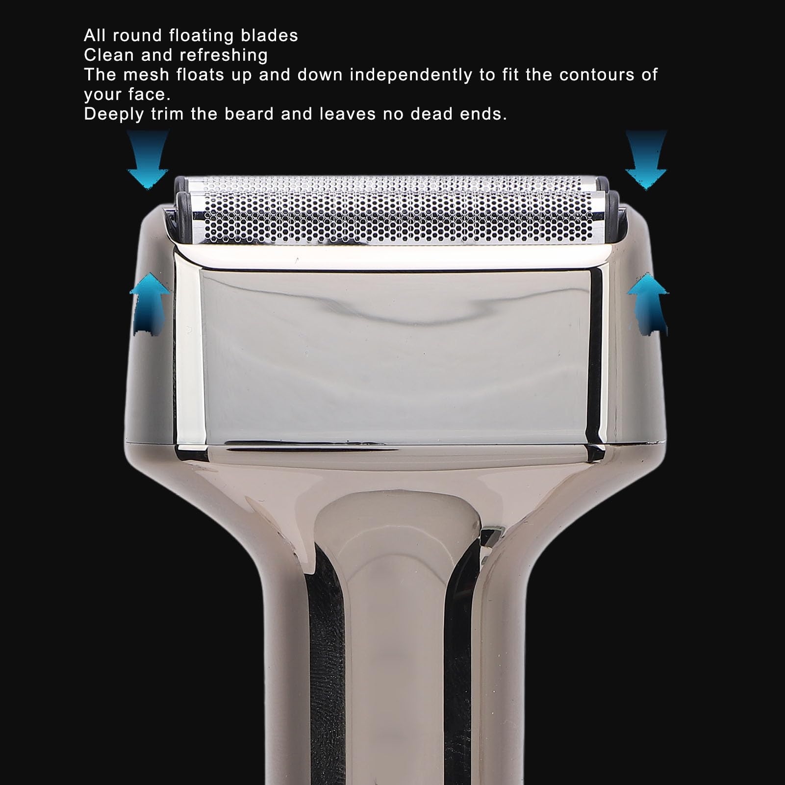 Premium USB-C Rechargeable Electric Razor for Men - Digital Display, Dual Blade System - Portable Travel Trimmer for Face & Beard Grooming - Perfect for Home, Office, Car & Travel Use
