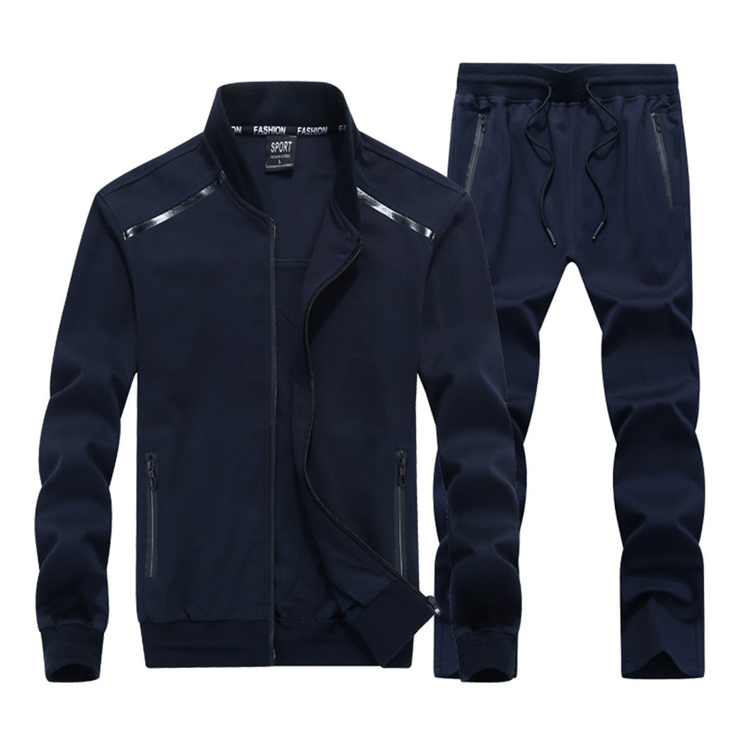 Sun Lorence Men's All-Round Champion Full Zip Tracksuit Set - Lightweight Breathable Athletic Jogging Suit for Running, Gym Workouts & Casual Wear