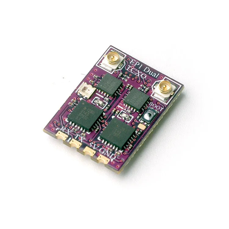 Happymodel EP1 Dual Receiver True Diversity 2.4GHz ExpressLRS RX for FPV Drone Racing - Long Range RC Control System for DIY Quadcopters and RC Airplanes